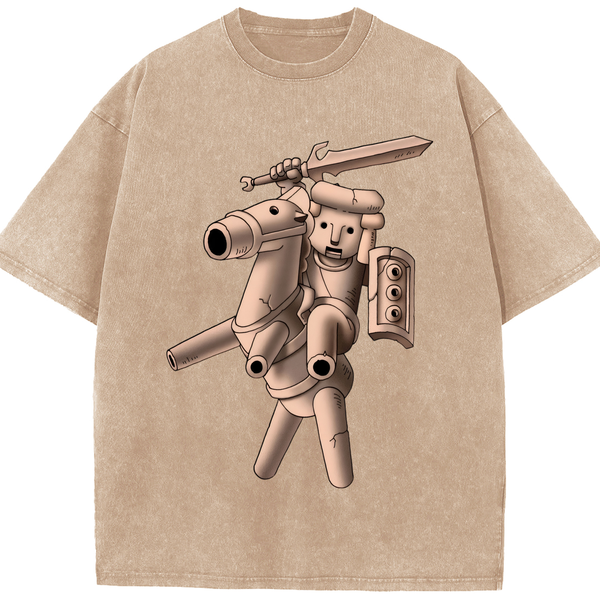 （画像用） ドラゴンクエスト Doragon Kuesuto Dragon Quest 綿100% ヴィンテージ風 半袖Tシャツ（フロントプリント）