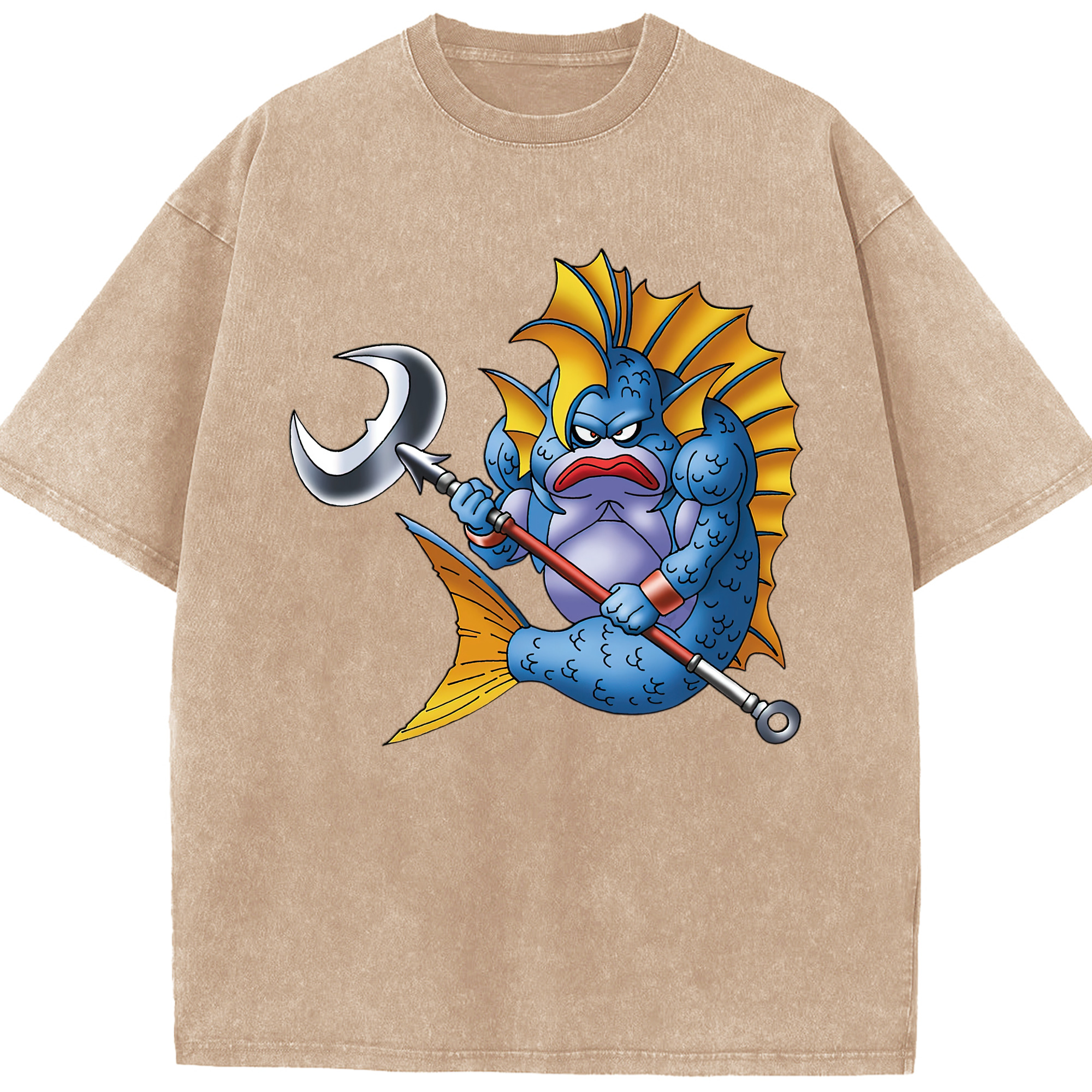 （画像用） ドラゴンクエスト Doragon Kuesuto Dragon Quest 綿100% ヴィンテージ風 半袖Tシャツ（フロントプリント）