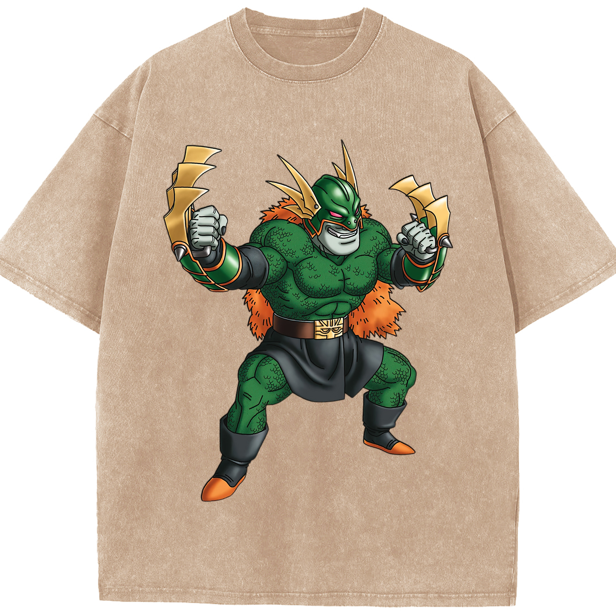 （画像用） ドラゴンクエスト Doragon Kuesuto Dragon Quest 綿100% ヴィンテージ風 半袖Tシャツ（フロントプリント）