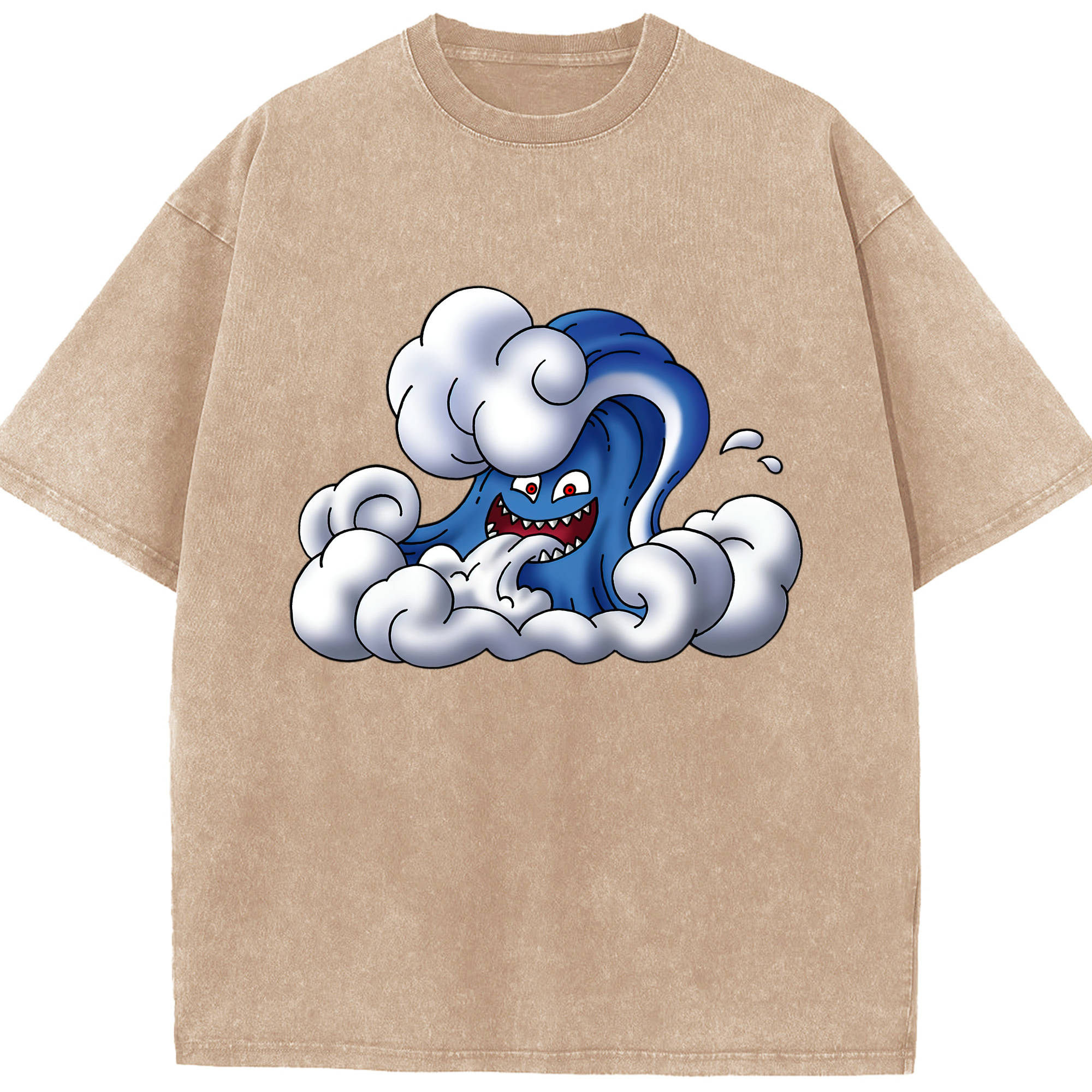 （画像用） ドラゴンクエスト Doragon Kuesuto Dragon Quest 綿100% ヴィンテージ風 半袖Tシャツ（フロントプリント）