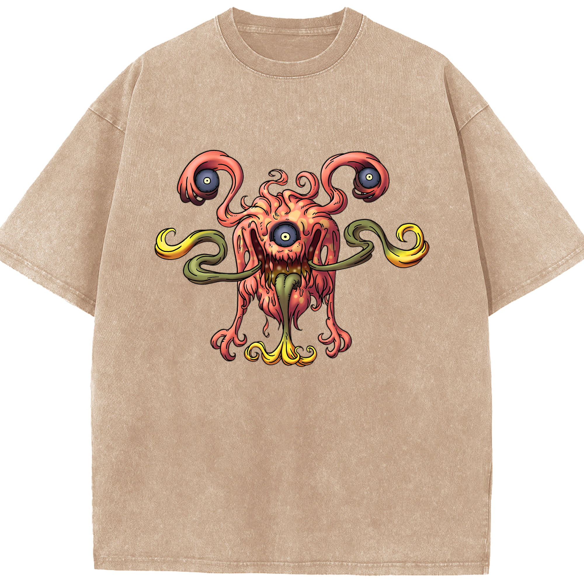 （画像用） ドラゴンクエスト Doragon Kuesuto Dragon Quest 綿100% ヴィンテージ風 半袖Tシャツ（フロントプリント）