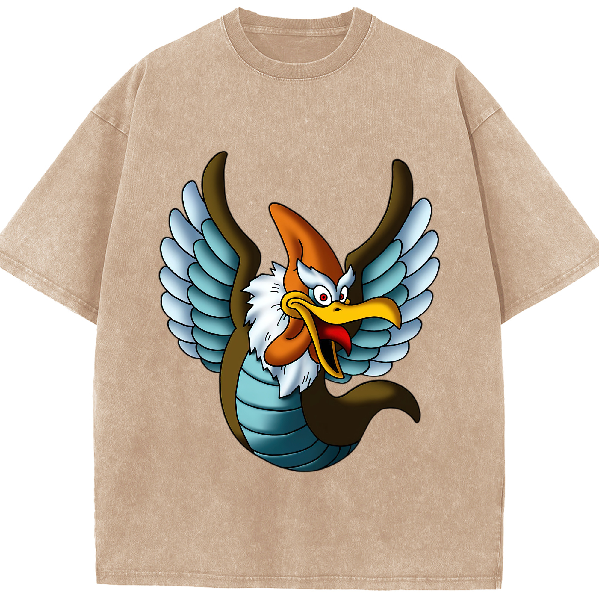 （画像用） ドラゴンクエスト Doragon Kuesuto Dragon Quest 綿100% ヴィンテージ風 半袖Tシャツ（フロントプリント）