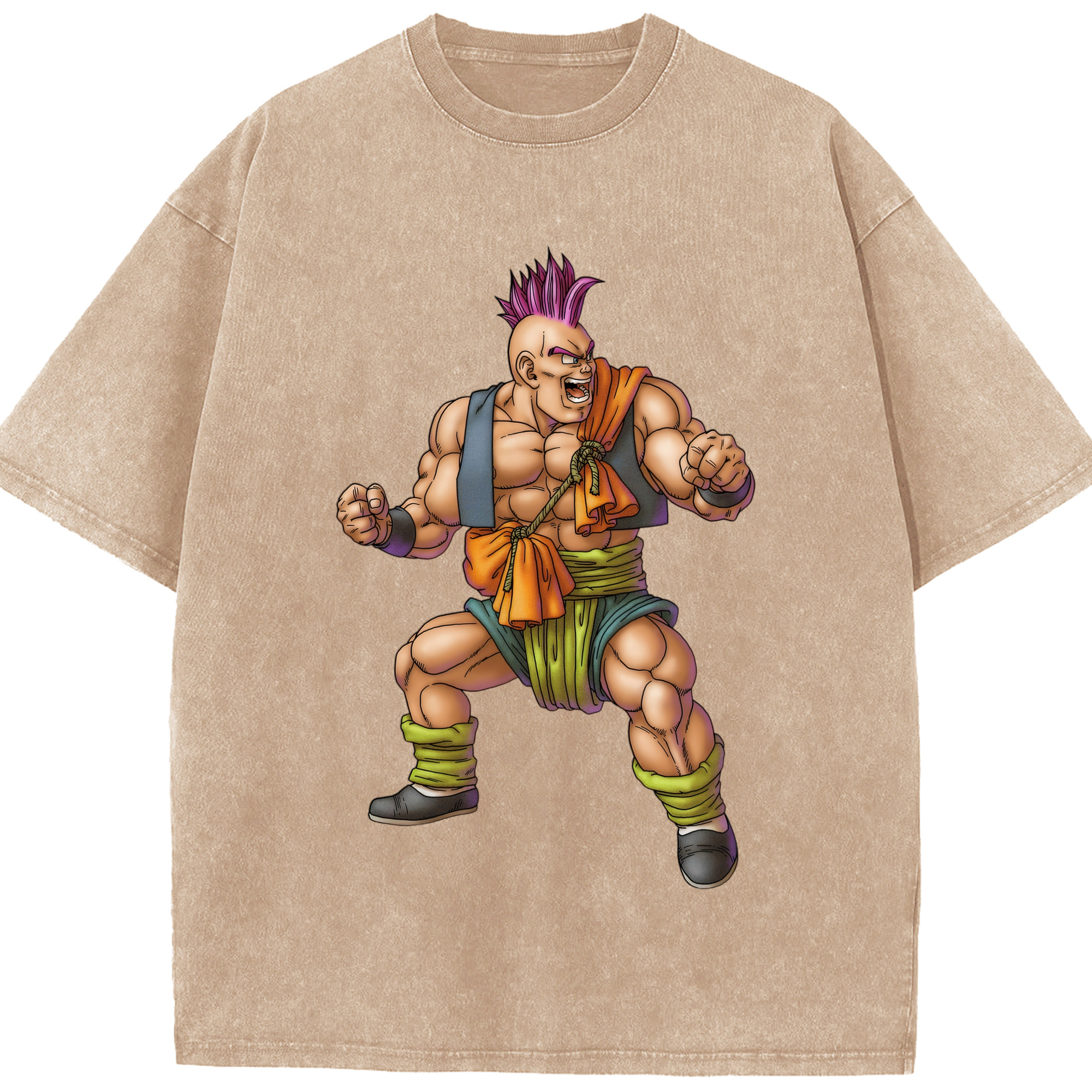 （画像用） ドラゴンクエスト Doragon Kuesuto Dragon Quest 綿100% ヴィンテージ風 半袖Tシャツ（フロントプリント）