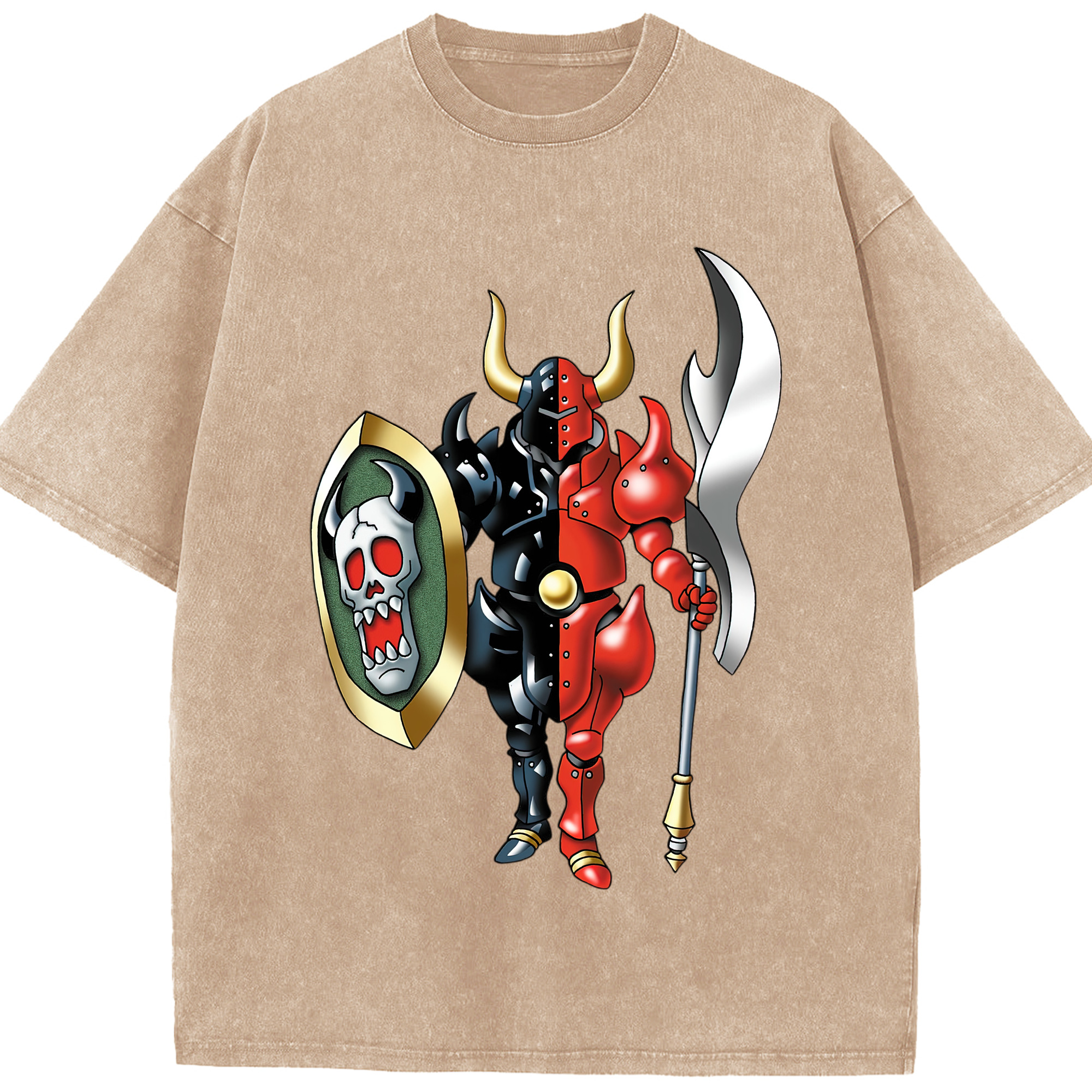 （画像用） ドラゴンクエスト Doragon Kuesuto Dragon Quest 綿100% ヴィンテージ風 半袖Tシャツ（フロントプリント）