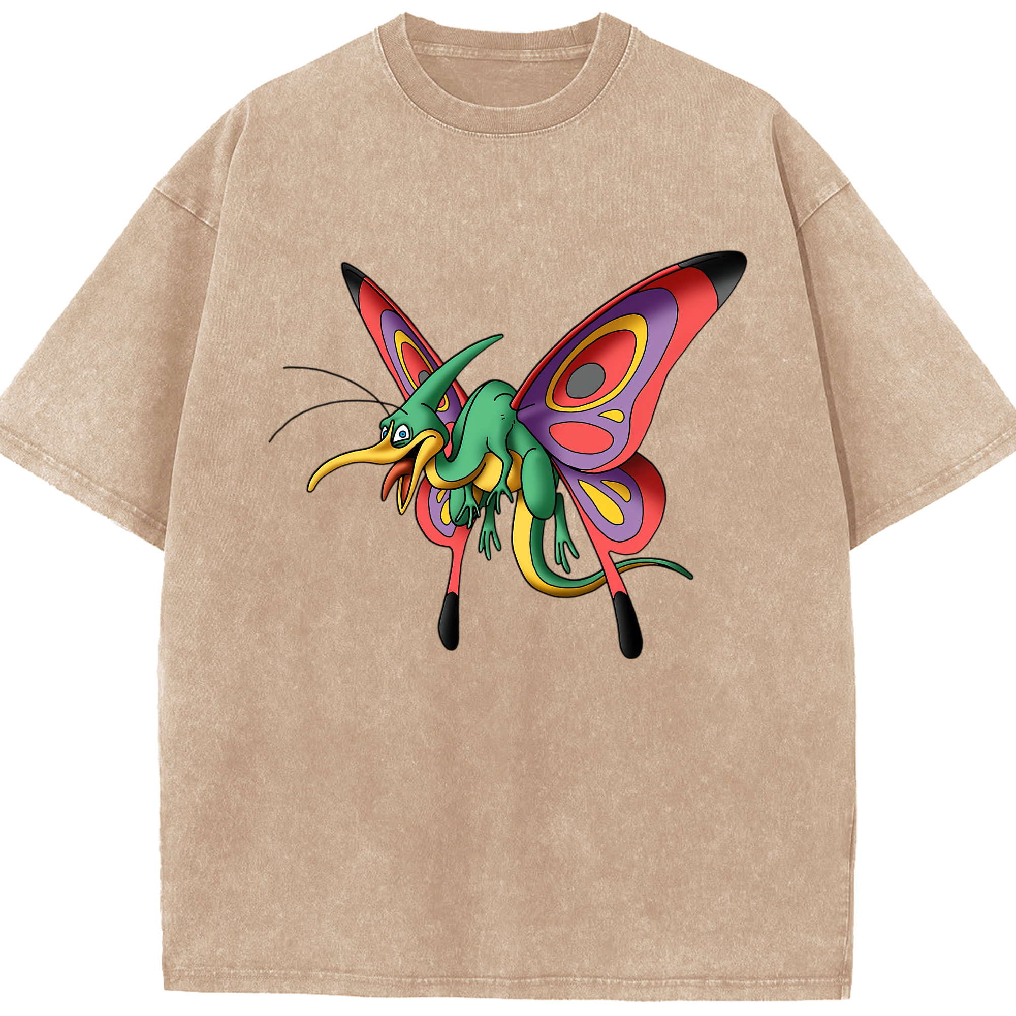 （画像用） ドラゴンクエスト Doragon Kuesuto Dragon Quest 綿100% ヴィンテージ風 半袖Tシャツ（フロントプリント）