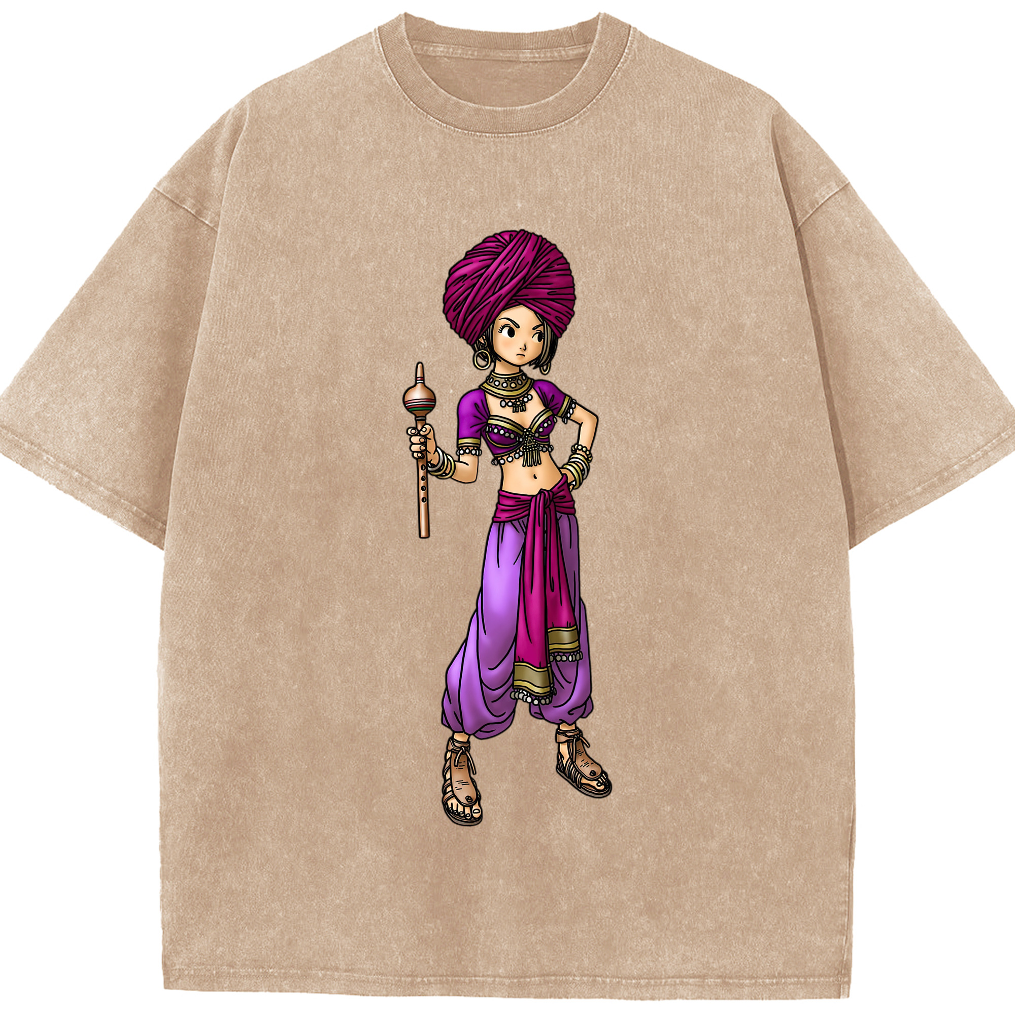 （画像用） ドラゴンクエスト Doragon Kuesuto Dragon Quest 綿100% ヴィンテージ風 半袖Tシャツ（フロントプリント）