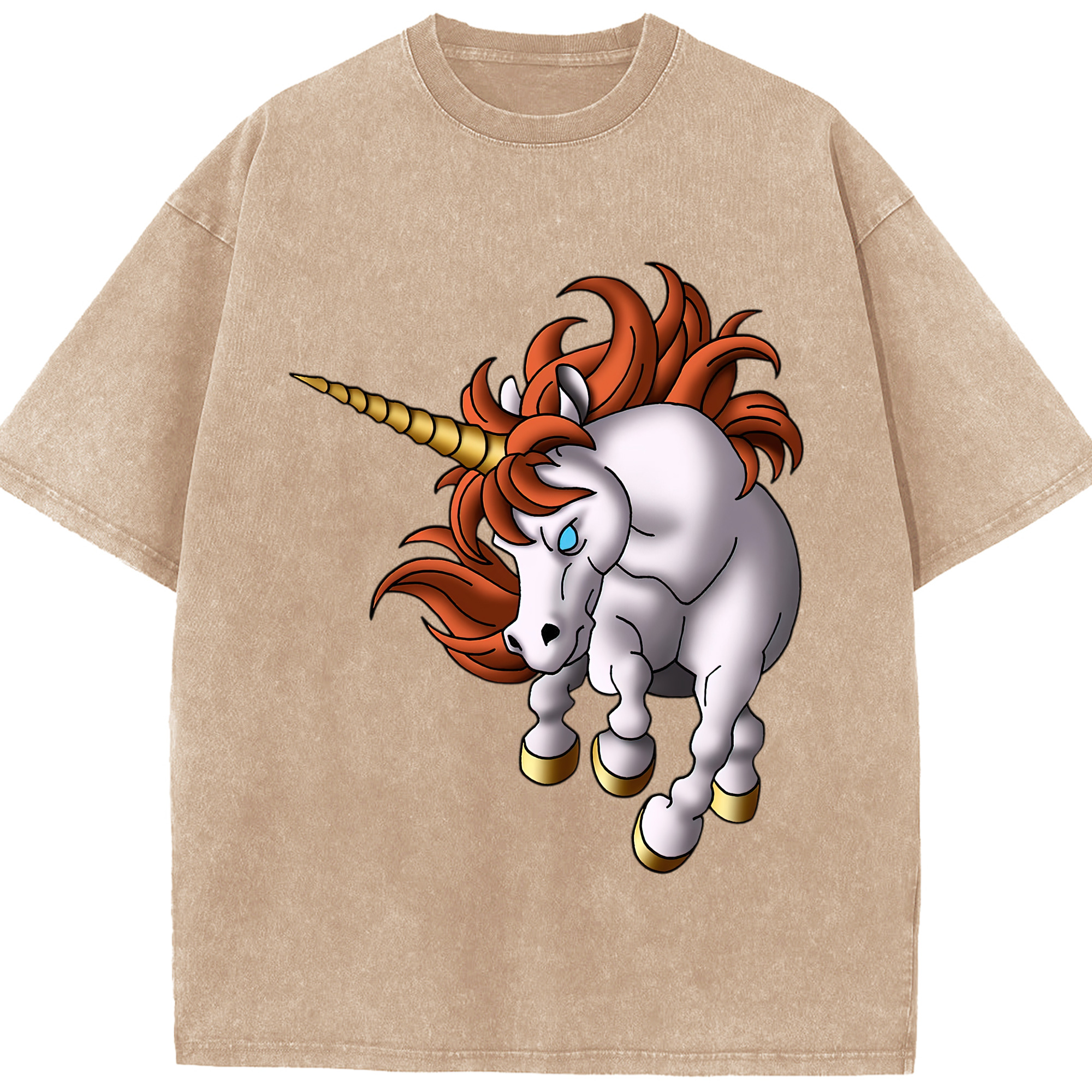 （画像用） ドラゴンクエスト Doragon Kuesuto Dragon Quest 綿100% ヴィンテージ風 半袖Tシャツ（フロントプリント）