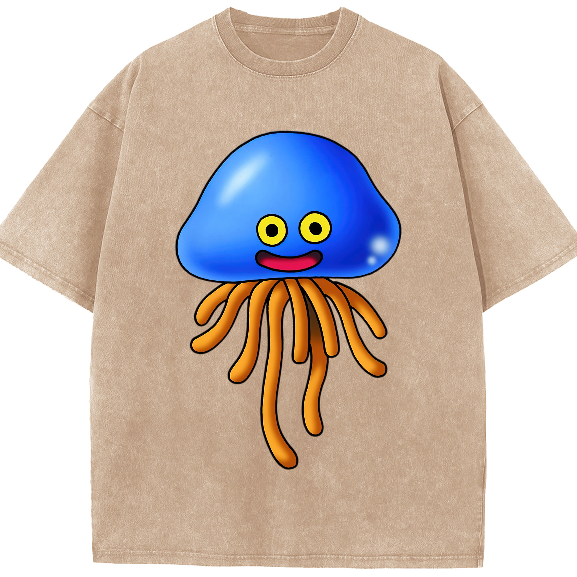 （画像用） ドラゴンクエスト Doragon Kuesuto Dragon Quest 綿100% ヴィンテージ風 半袖Tシャツ（フロントプリント）