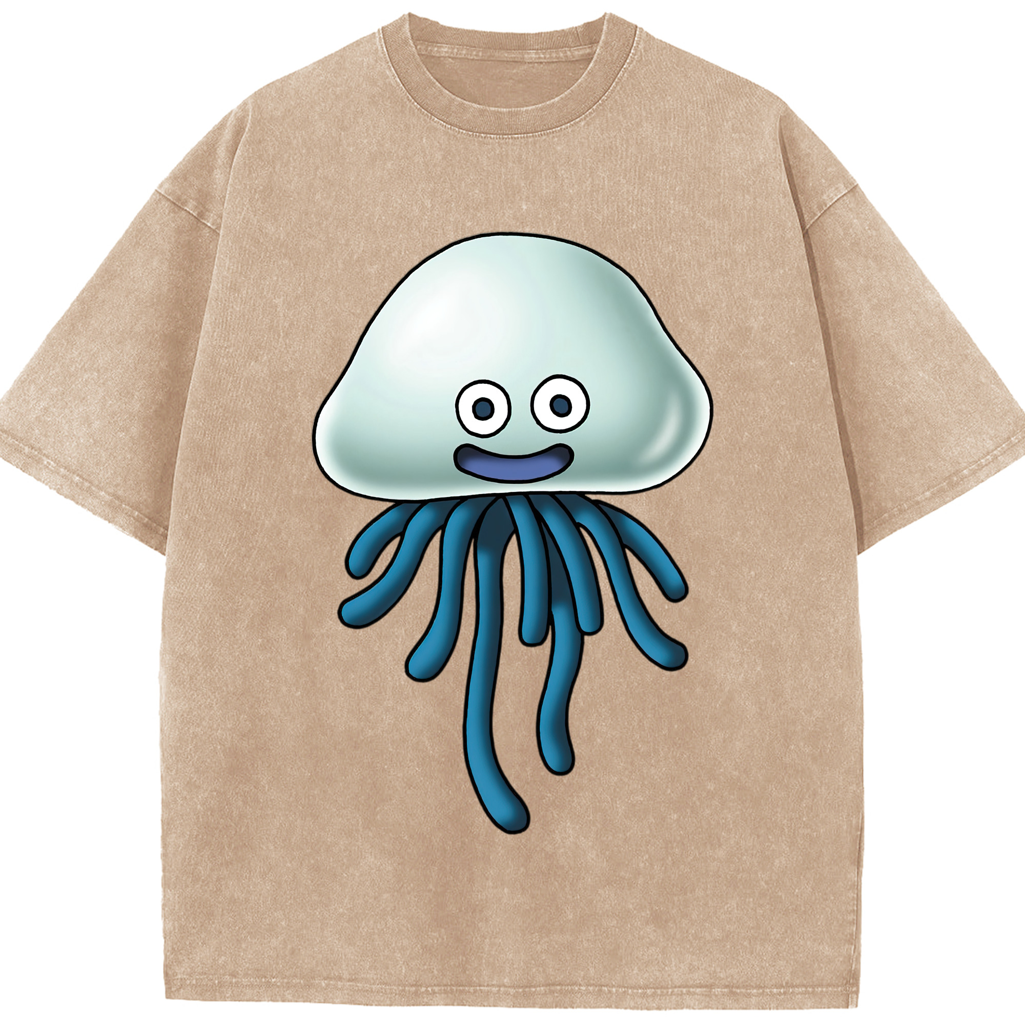 （画像用） ドラゴンクエスト Doragon Kuesuto Dragon Quest 綿100% ヴィンテージ風 半袖Tシャツ（フロントプリント）