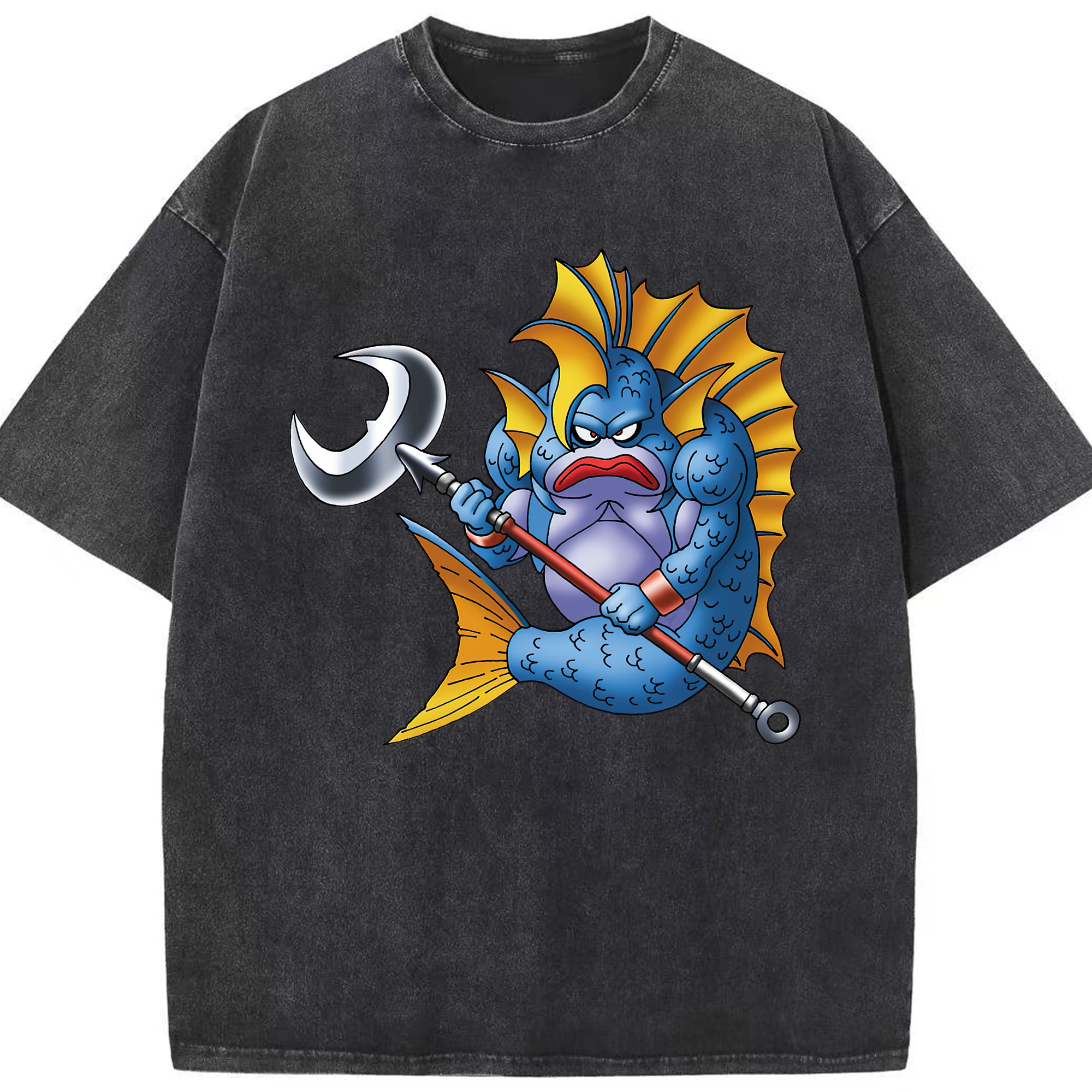 （画像用） ドラゴンクエスト Doragon Kuesuto Dragon Quest 綿100% ヴィンテージ風 半袖Tシャツ（フロントプリント）