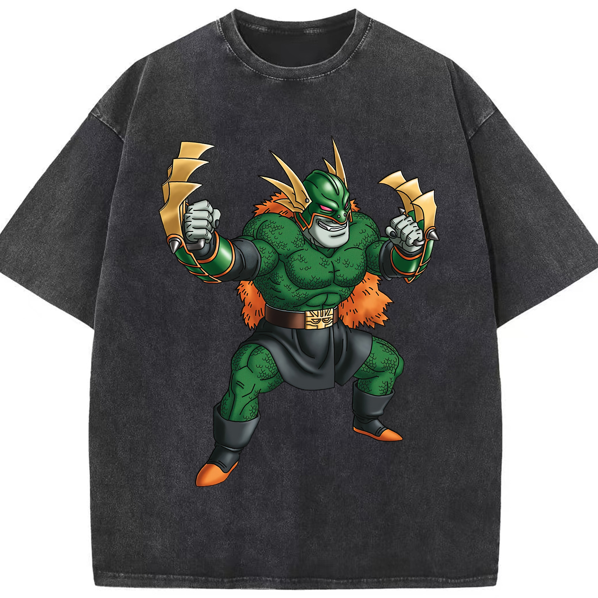 （画像用） ドラゴンクエスト Doragon Kuesuto Dragon Quest 綿100% ヴィンテージ風 半袖Tシャツ（フロントプリント）