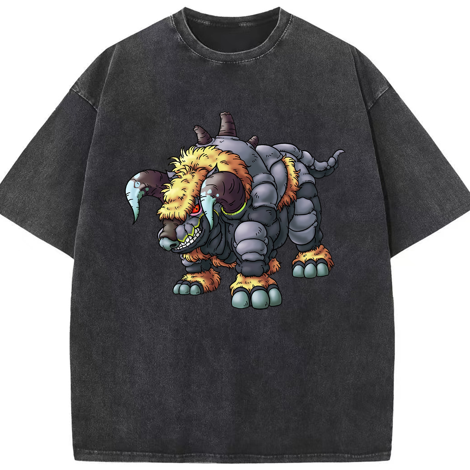 （画像用） ドラゴンクエスト Doragon Kuesuto Dragon Quest 綿100% ヴィンテージ風 半袖Tシャツ（フロントプリント）