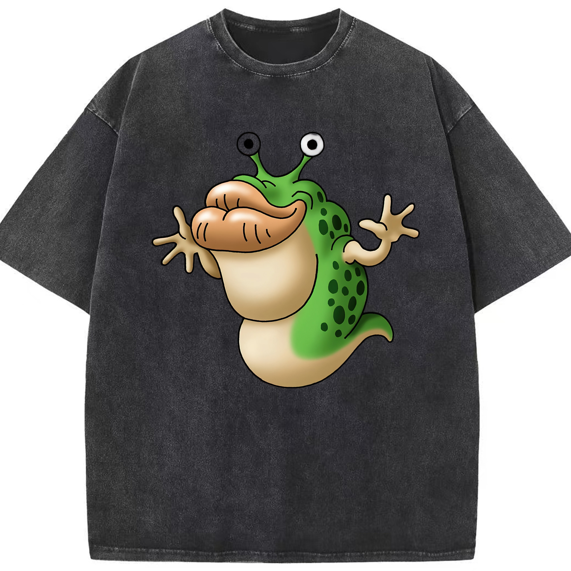 （画像用） ドラゴンクエスト Doragon Kuesuto Dragon Quest 綿100% ヴィンテージ風 半袖Tシャツ（フロントプリント）