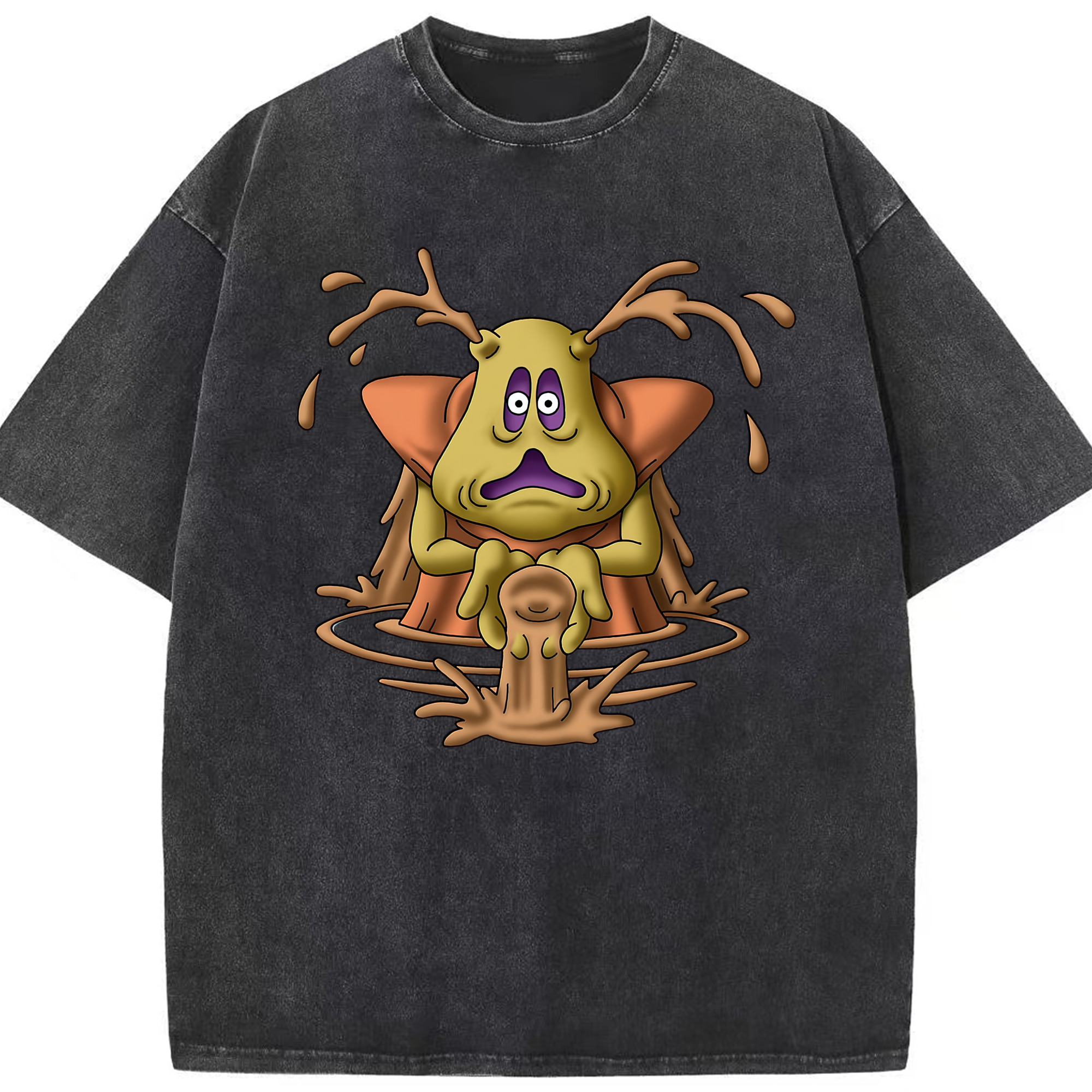 （画像用） ドラゴンクエスト Doragon Kuesuto Dragon Quest 綿100% ヴィンテージ風 半袖Tシャツ（フロントプリント）