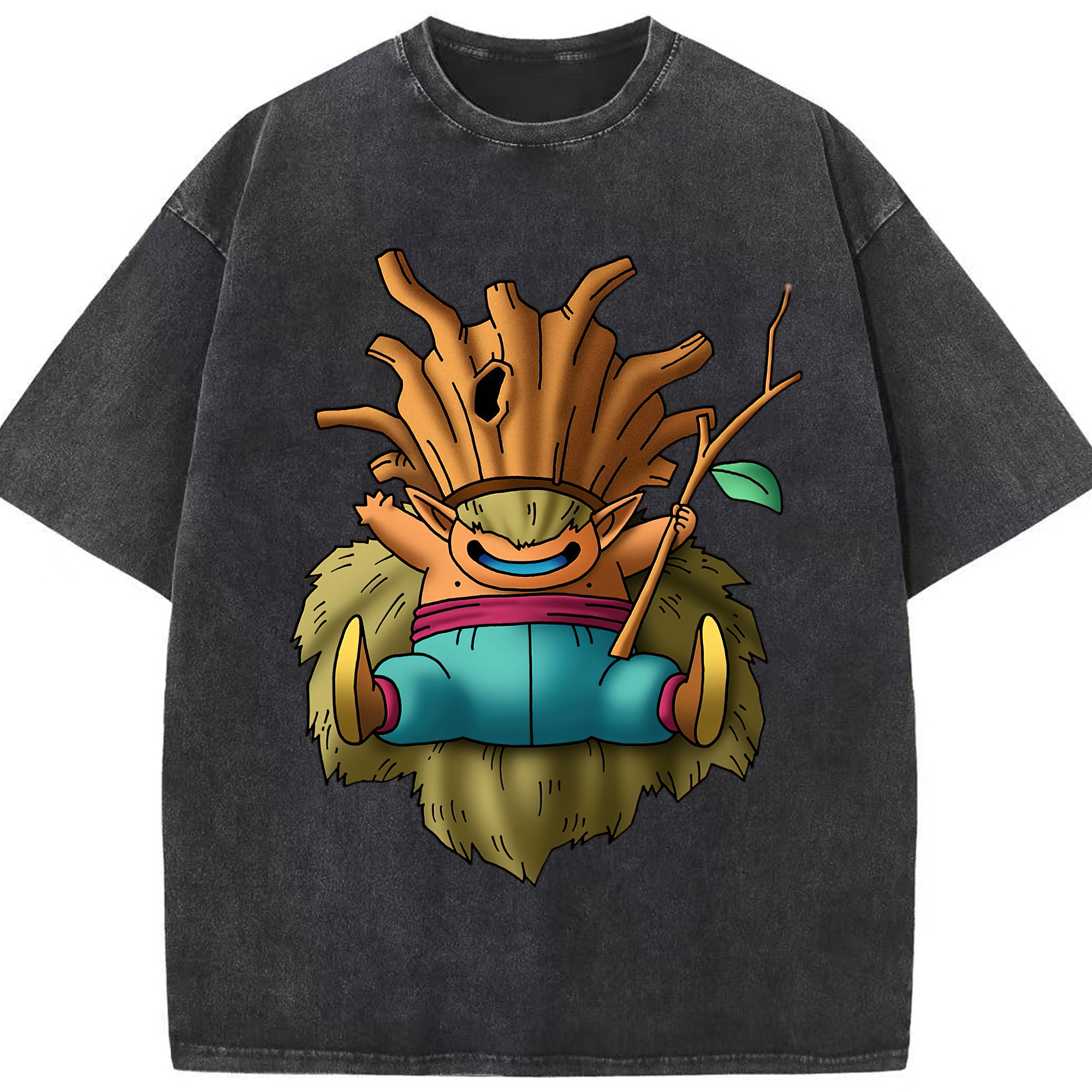 （画像用） ドラゴンクエスト Doragon Kuesuto Dragon Quest 綿100% ヴィンテージ風 半袖Tシャツ（フロントプリント）