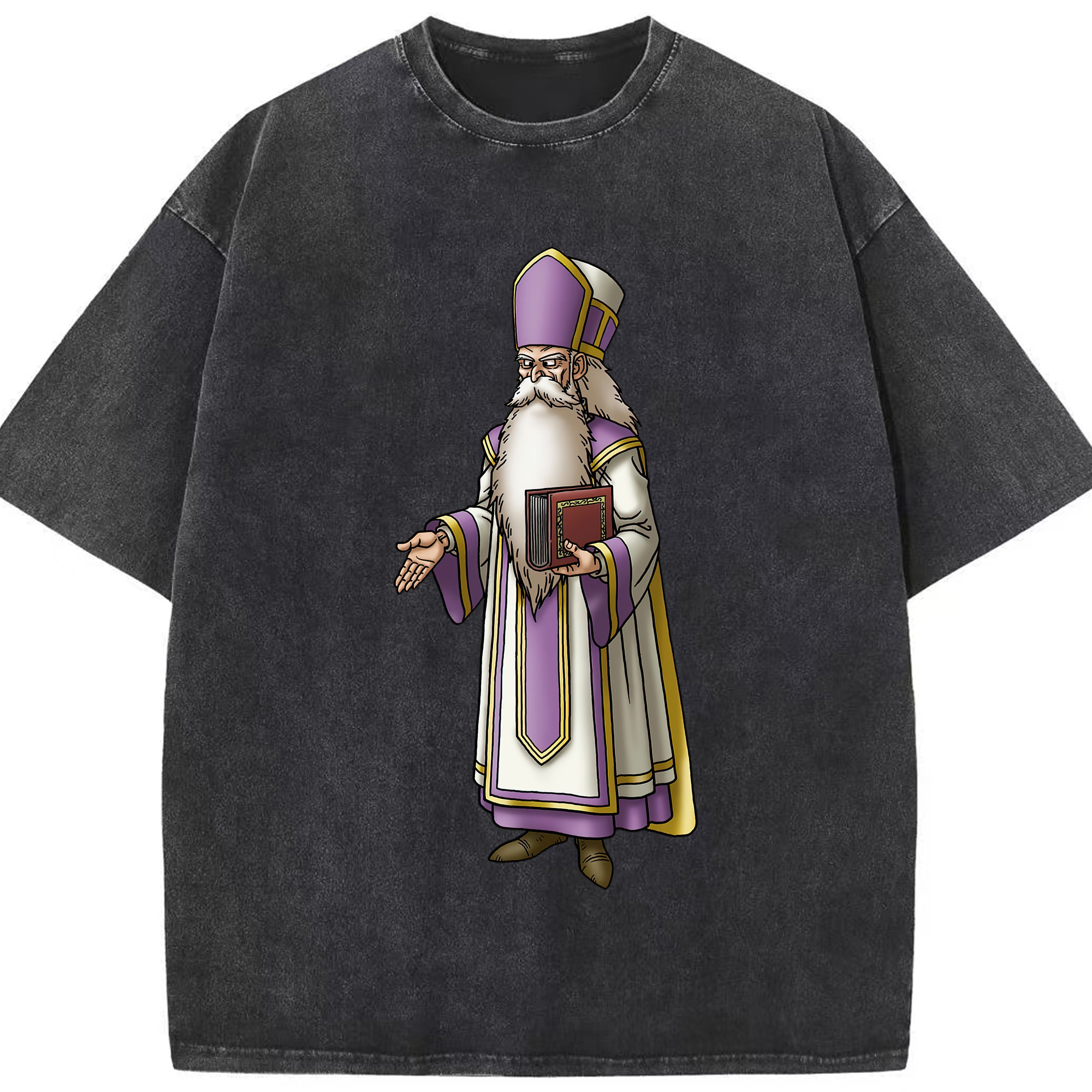 （画像用） ドラゴンクエスト Doragon Kuesuto Dragon Quest 綿100% ヴィンテージ風 半袖Tシャツ（フロントプリント）