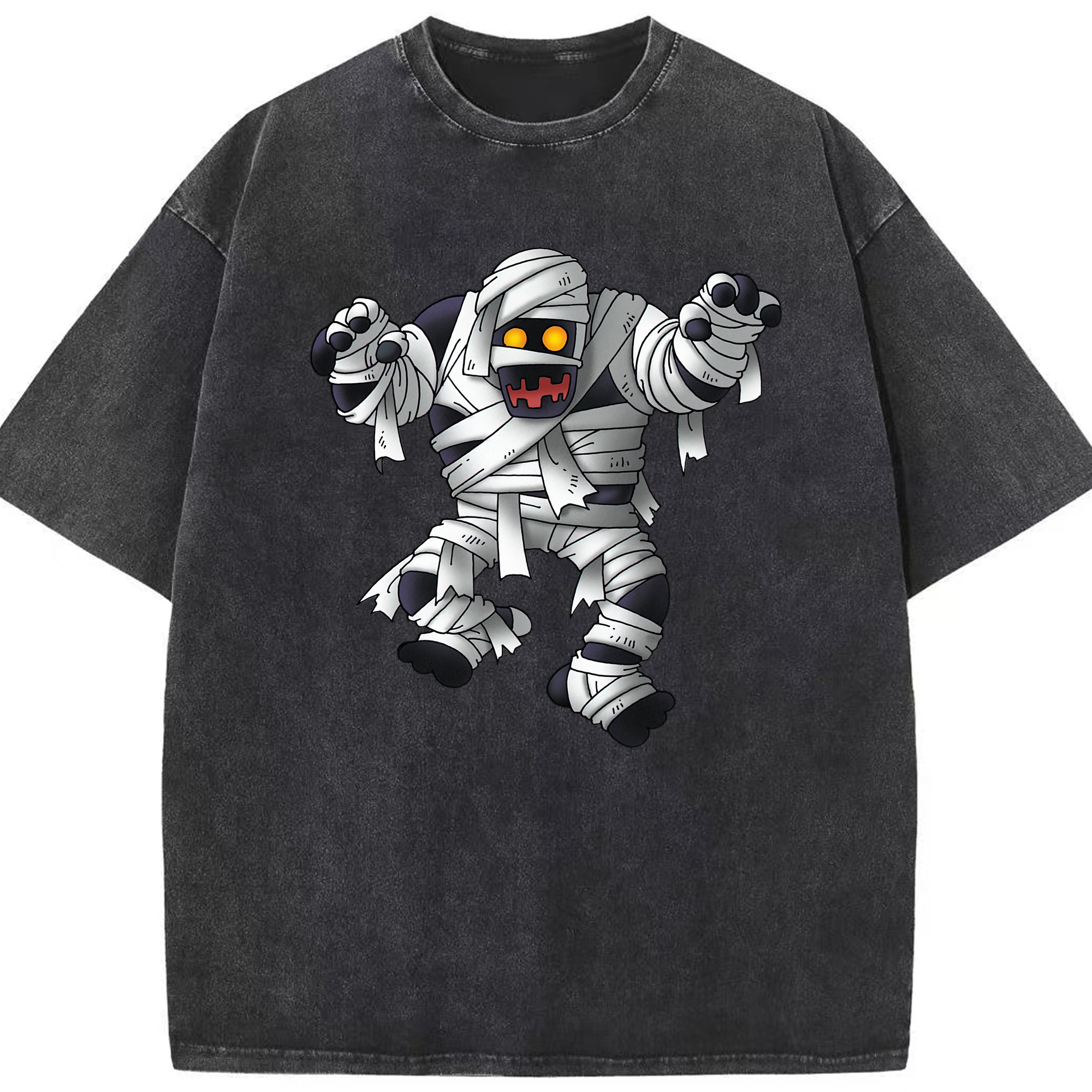（画像用） ドラゴンクエスト Doragon Kuesuto Dragon Quest 綿100% ヴィンテージ風 半袖Tシャツ（フロントプリント）