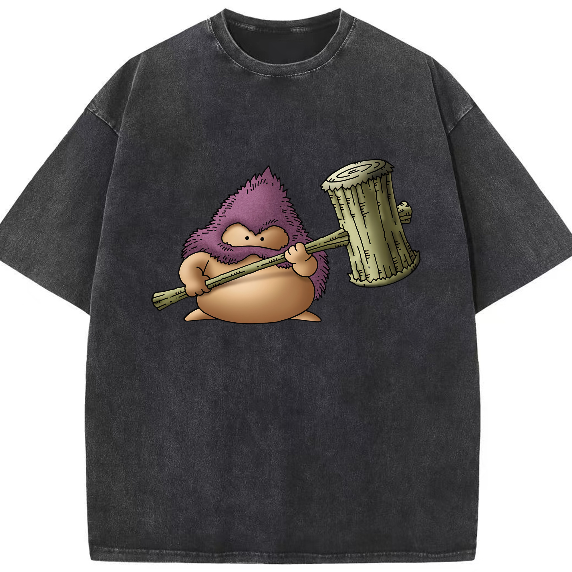 （画像用） ドラゴンクエスト Doragon Kuesuto Dragon Quest 綿100% ヴィンテージ風 半袖Tシャツ（フロントプリント）