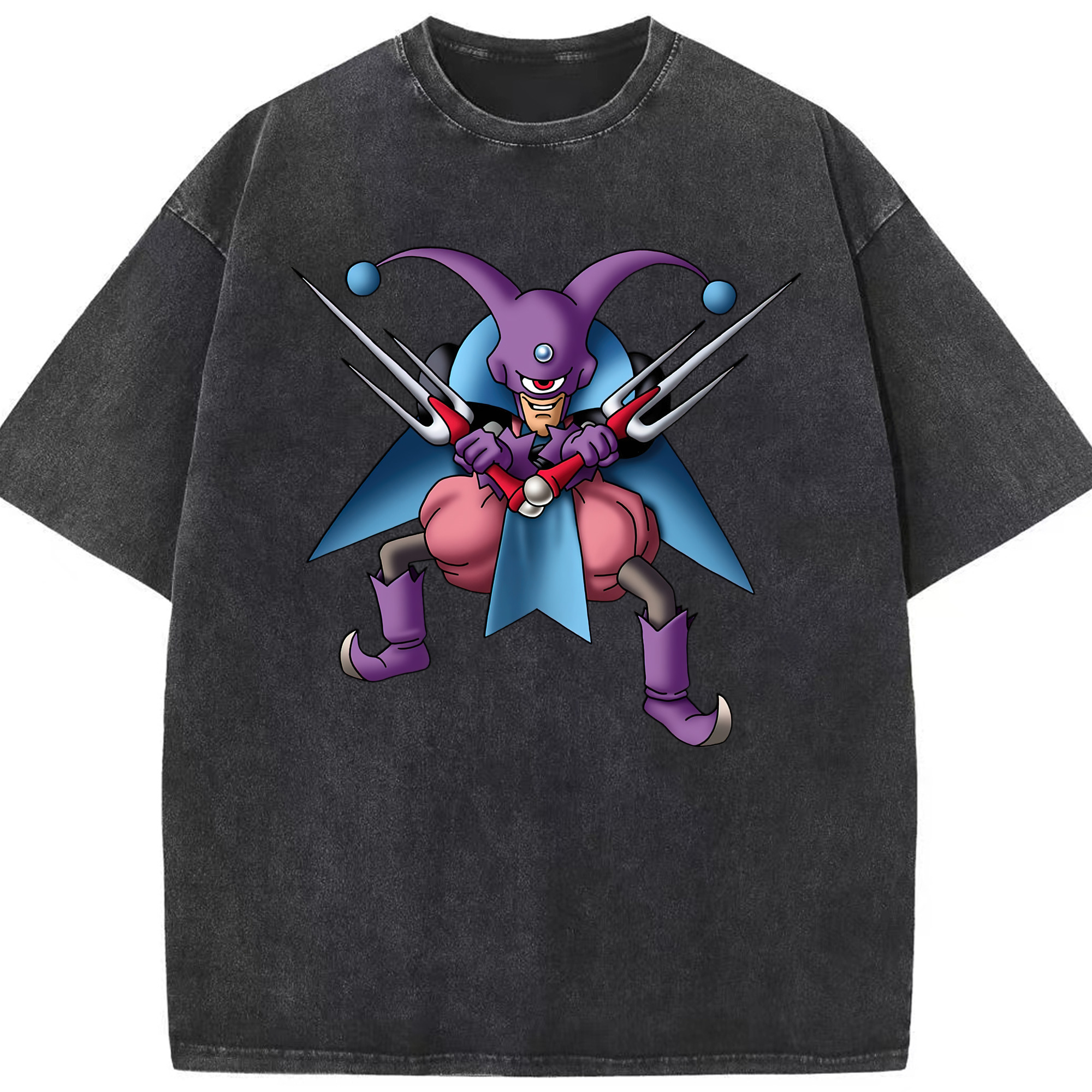 （画像用） ドラゴンクエスト Doragon Kuesuto Dragon Quest 綿100% ヴィンテージ風 半袖Tシャツ（フロントプリント）