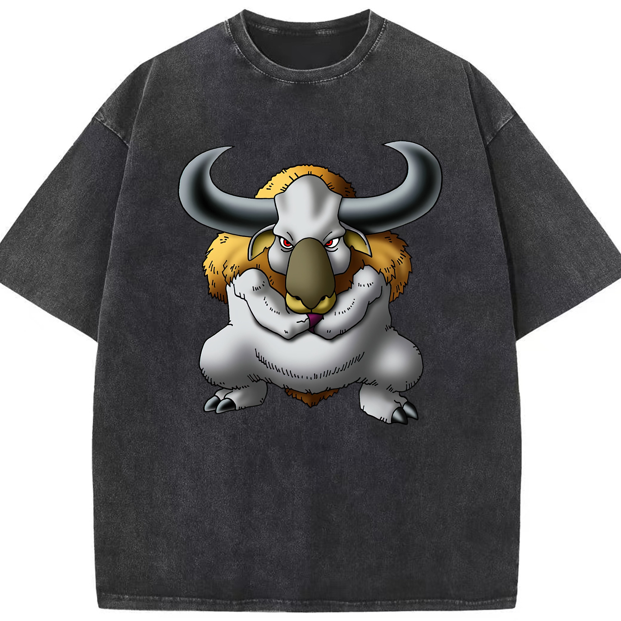 （画像用） ドラゴンクエスト Doragon Kuesuto Dragon Quest 綿100% ヴィンテージ風 半袖Tシャツ（フロントプリント）