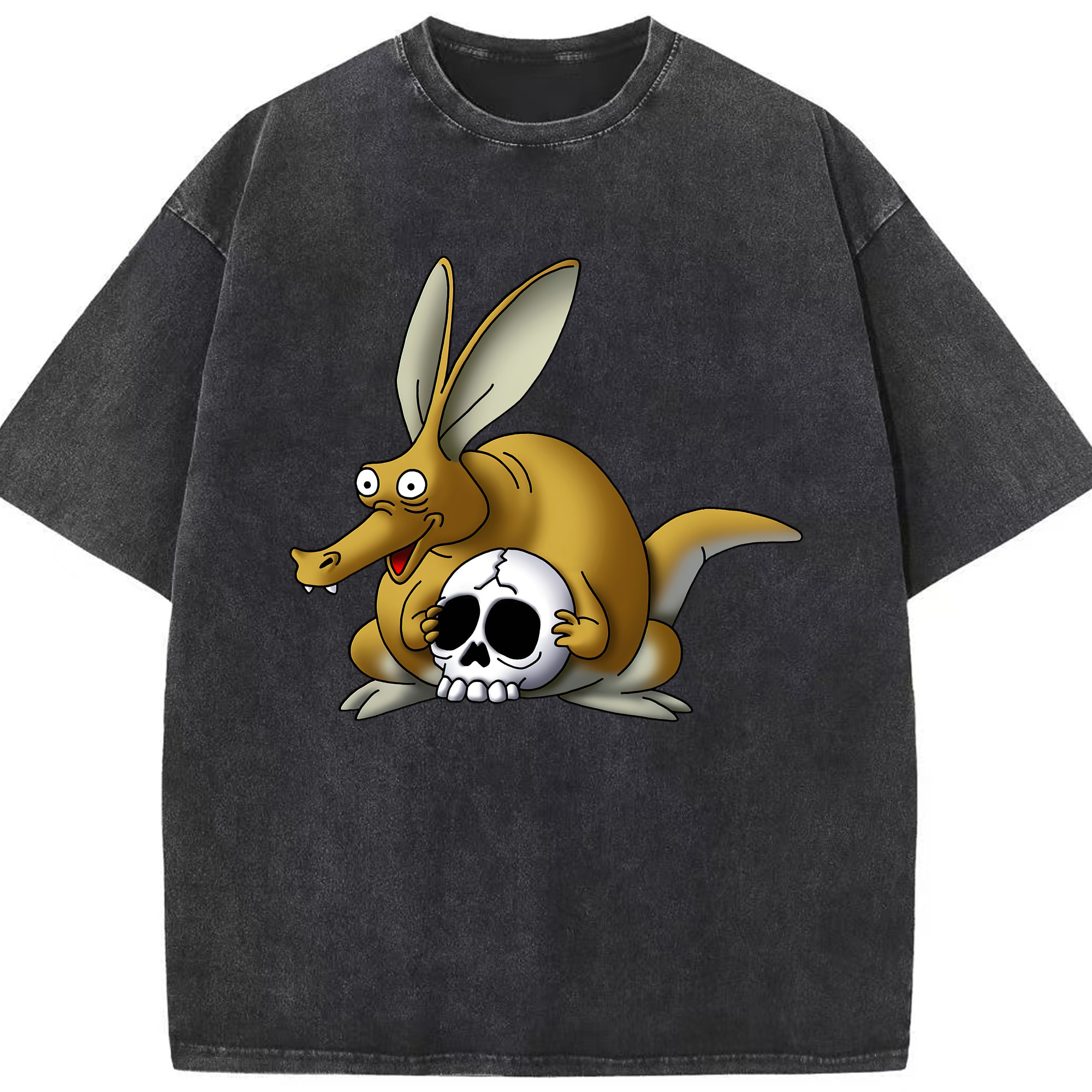 （画像用） ドラゴンクエスト Doragon Kuesuto Dragon Quest 綿100% ヴィンテージ風 半袖Tシャツ（フロントプリント）