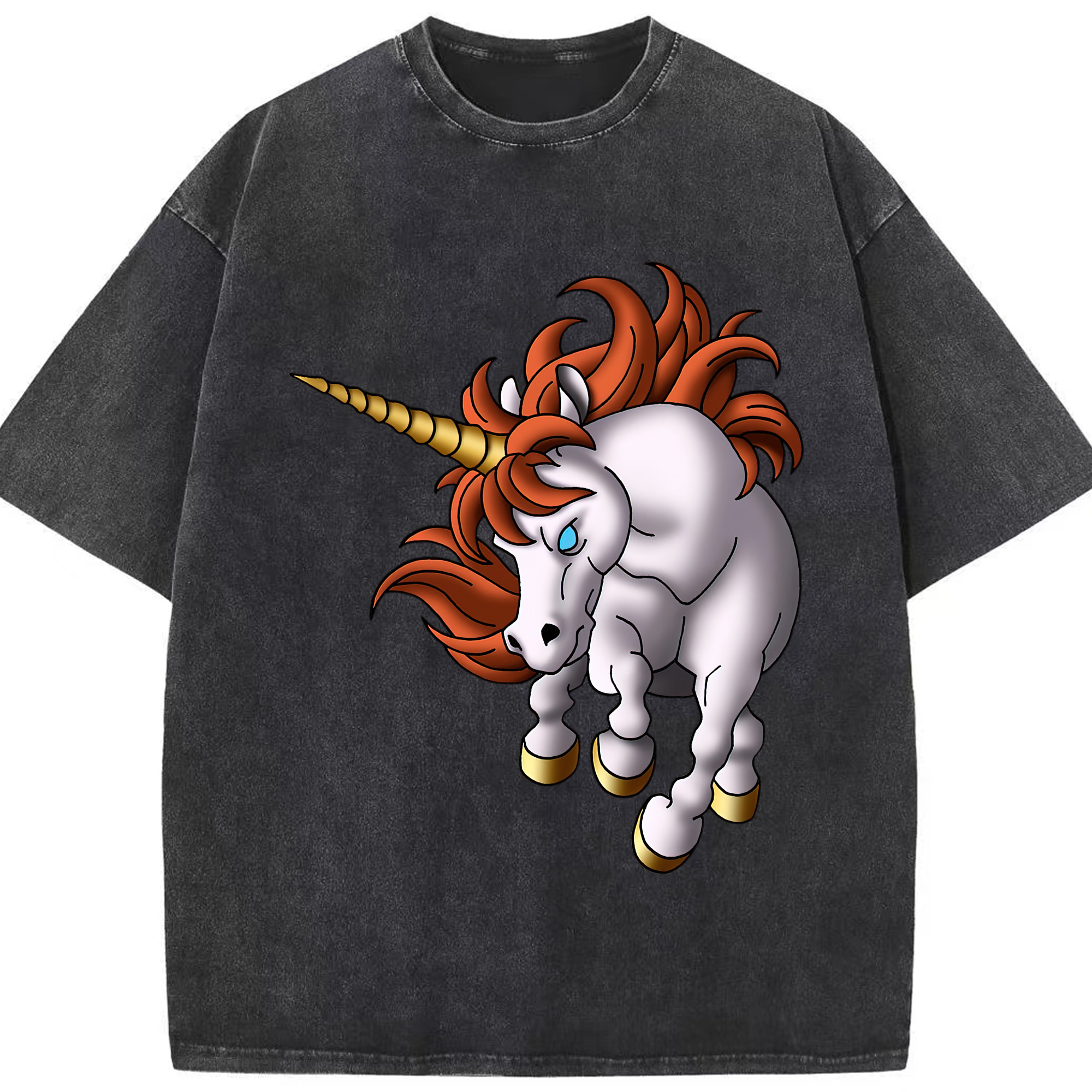 （画像用） ドラゴンクエスト Doragon Kuesuto Dragon Quest 綿100% ヴィンテージ風 半袖Tシャツ（フロントプリント）