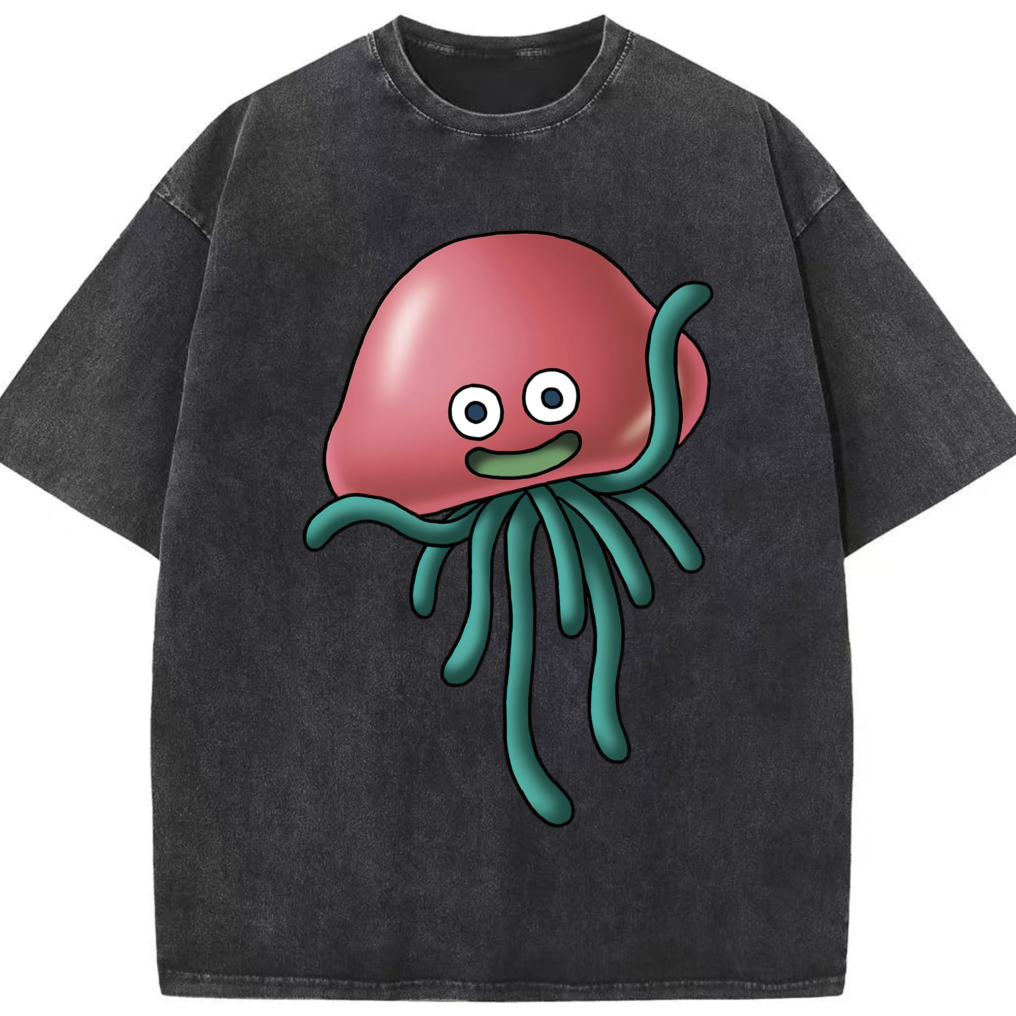（画像用） ドラゴンクエスト Doragon Kuesuto Dragon Quest 綿100% ヴィンテージ風 半袖Tシャツ（フロントプリント）