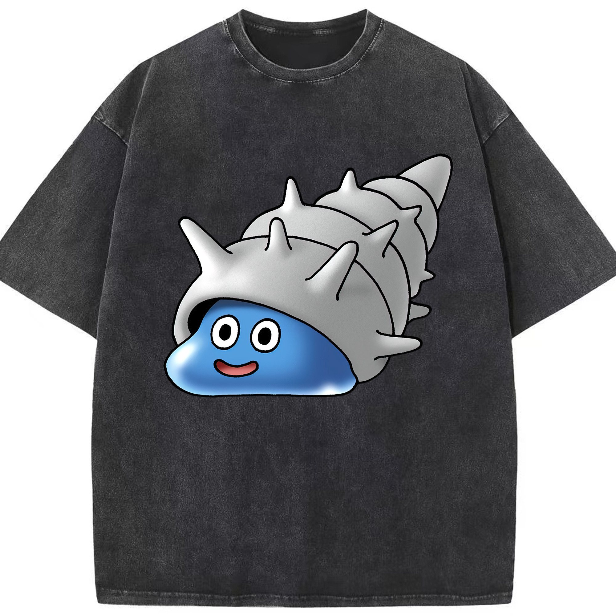 （画像用） ドラゴンクエスト Doragon Kuesuto Dragon Quest 綿100% ヴィンテージ風 半袖Tシャツ（フロントプリント）