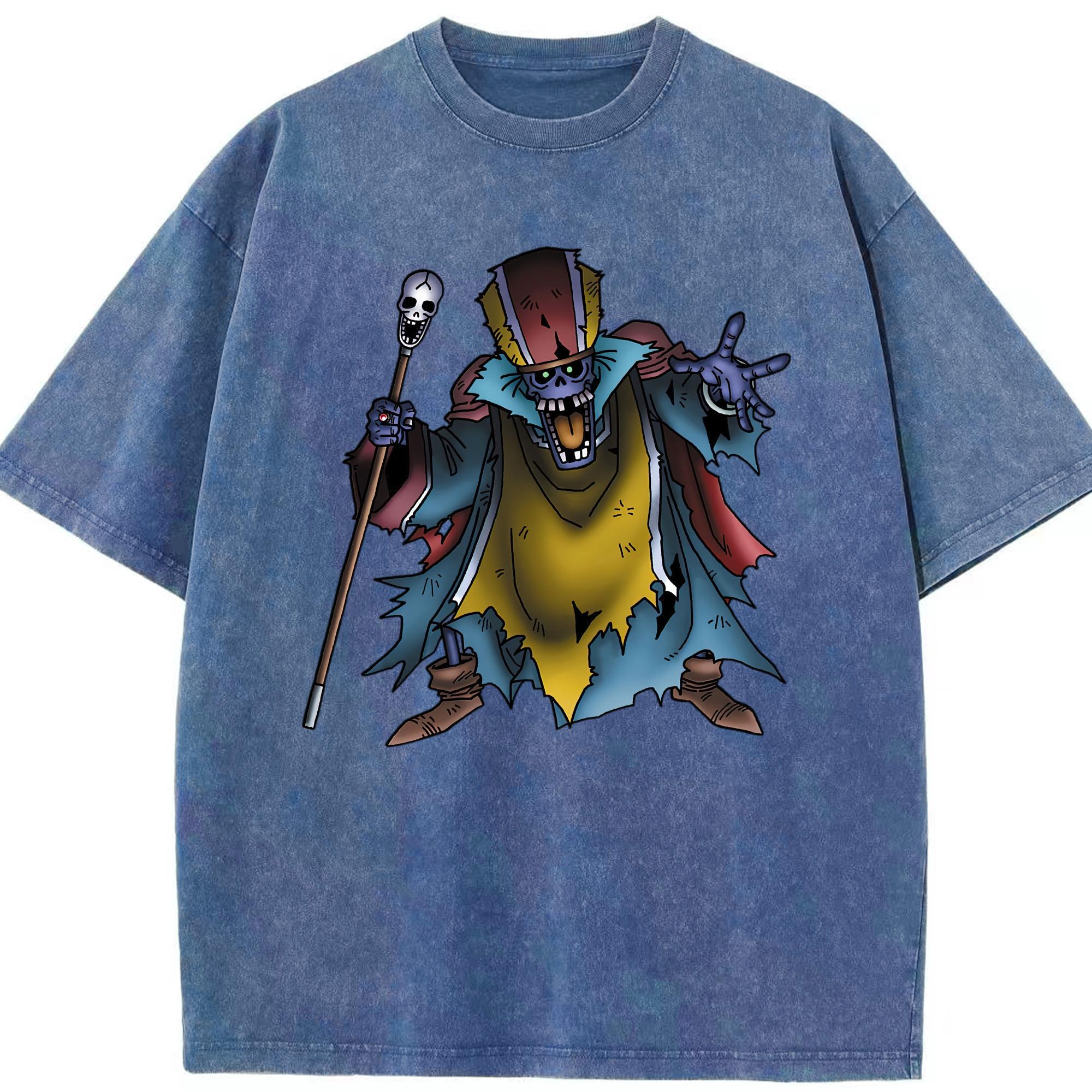 （画像用） ドラゴンクエスト Doragon Kuesuto Dragon Quest 綿100% ヴィンテージ風 半袖Tシャツ（フロントプリント）