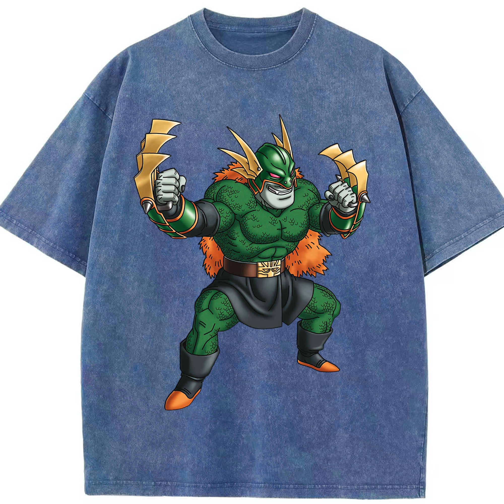 （画像用） ドラゴンクエスト Doragon Kuesuto Dragon Quest 綿100% ヴィンテージ風 半袖Tシャツ（フロントプリント）