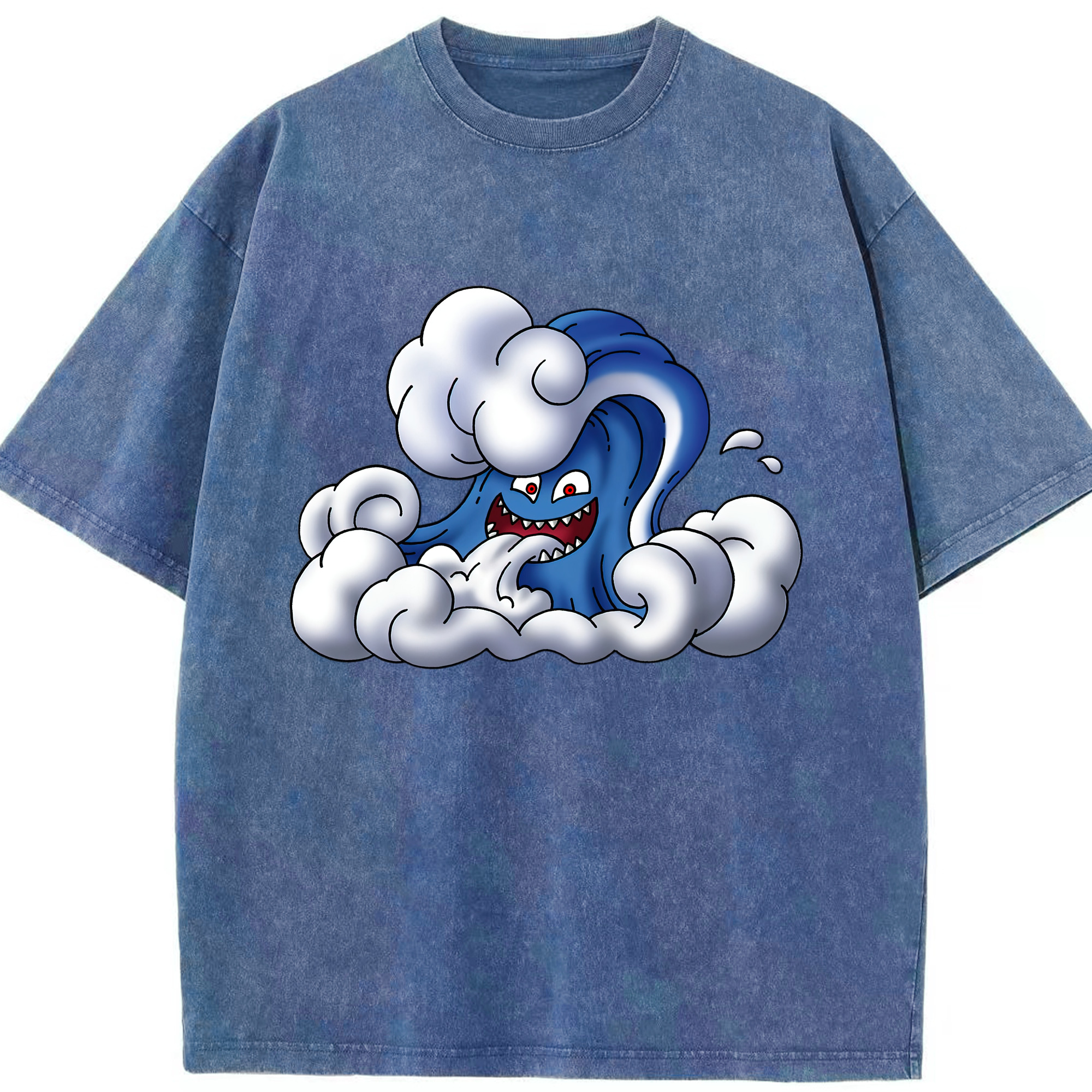 （画像用） ドラゴンクエスト Doragon Kuesuto Dragon Quest 綿100% ヴィンテージ風 半袖Tシャツ（フロントプリント）