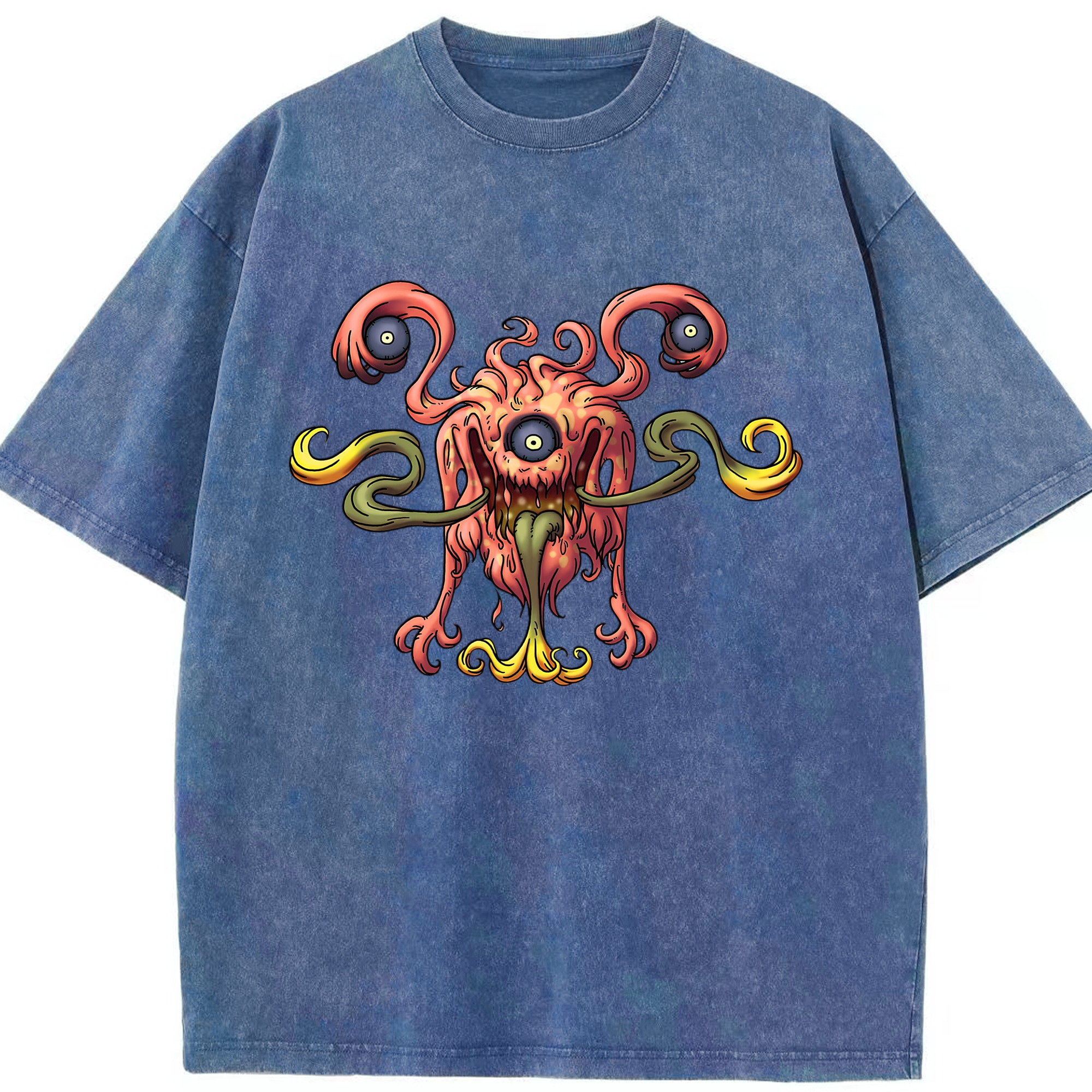 （画像用） ドラゴンクエスト Doragon Kuesuto Dragon Quest 綿100% ヴィンテージ風 半袖Tシャツ（フロントプリント）