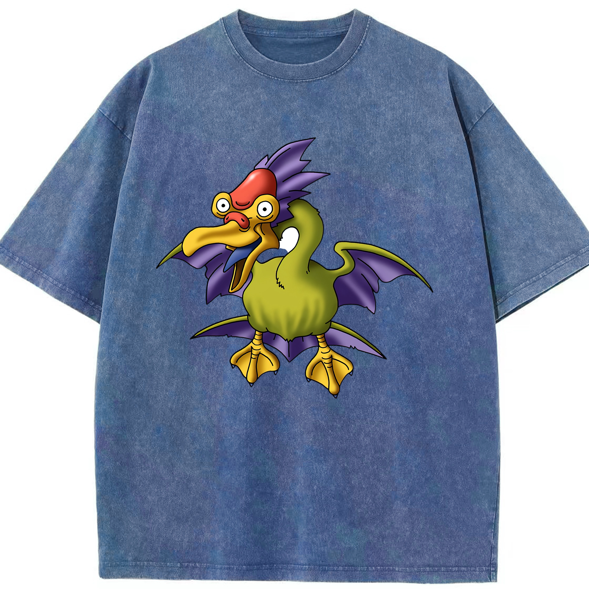 （画像用） ドラゴンクエスト Doragon Kuesuto Dragon Quest 綿100% ヴィンテージ風 半袖Tシャツ（フロントプリント）