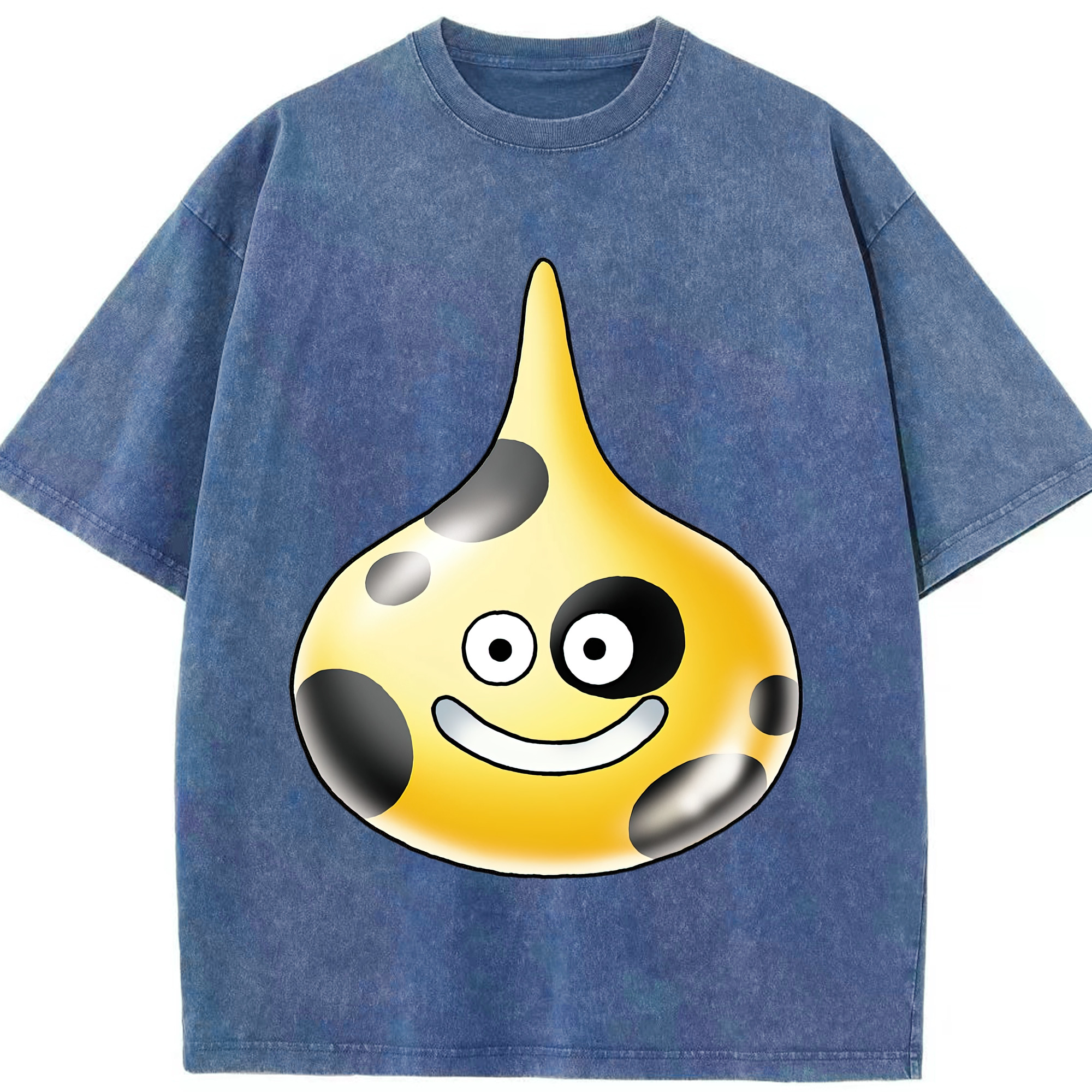 （画像用） ドラゴンクエスト Doragon Kuesuto Dragon Quest 綿100% ヴィンテージ風 半袖Tシャツ（フロントプリント）