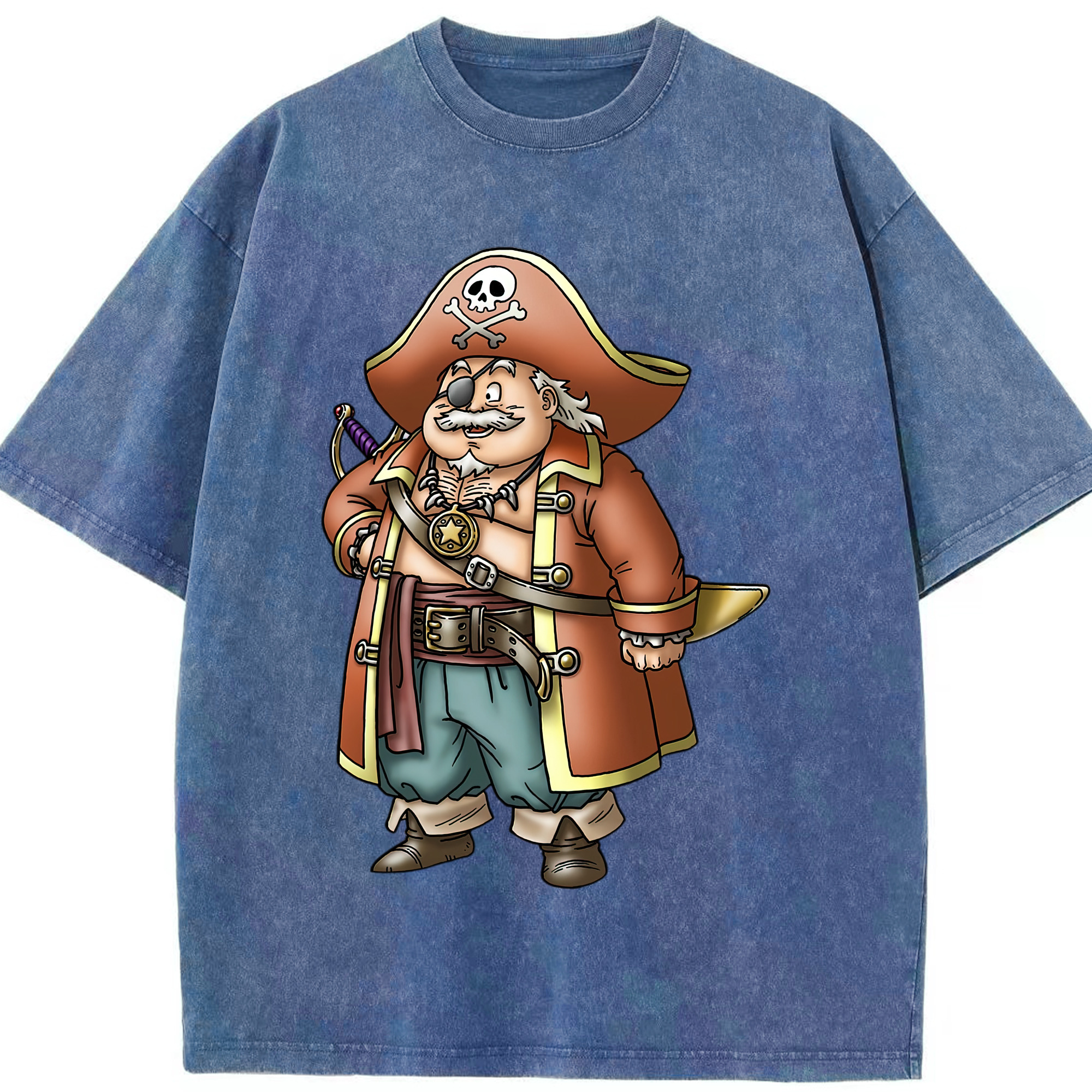 （画像用） ドラゴンクエスト Doragon Kuesuto Dragon Quest 綿100% ヴィンテージ風 半袖Tシャツ（フロントプリント）
