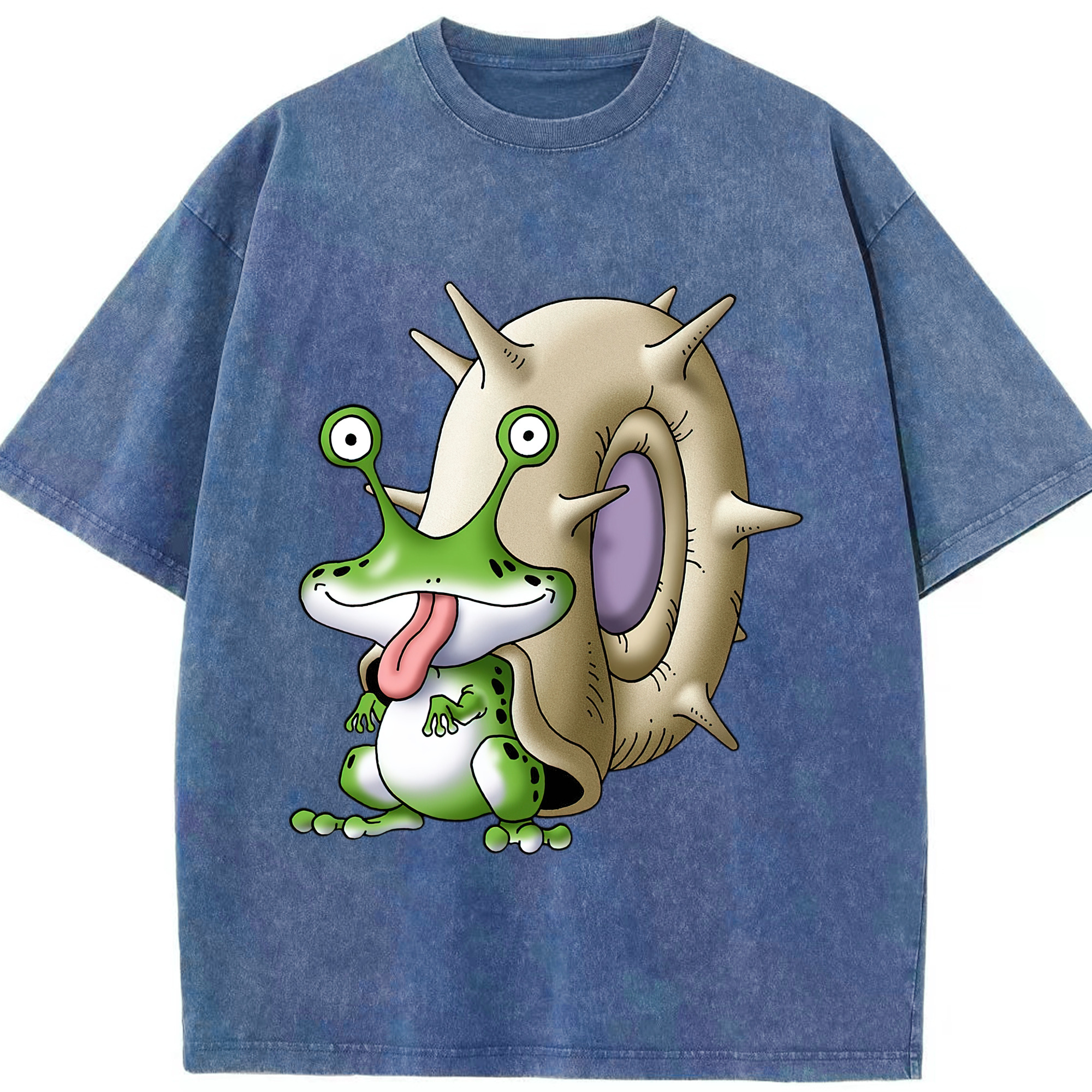（画像用） ドラゴンクエスト Doragon Kuesuto Dragon Quest 綿100% ヴィンテージ風 半袖Tシャツ（フロントプリント）