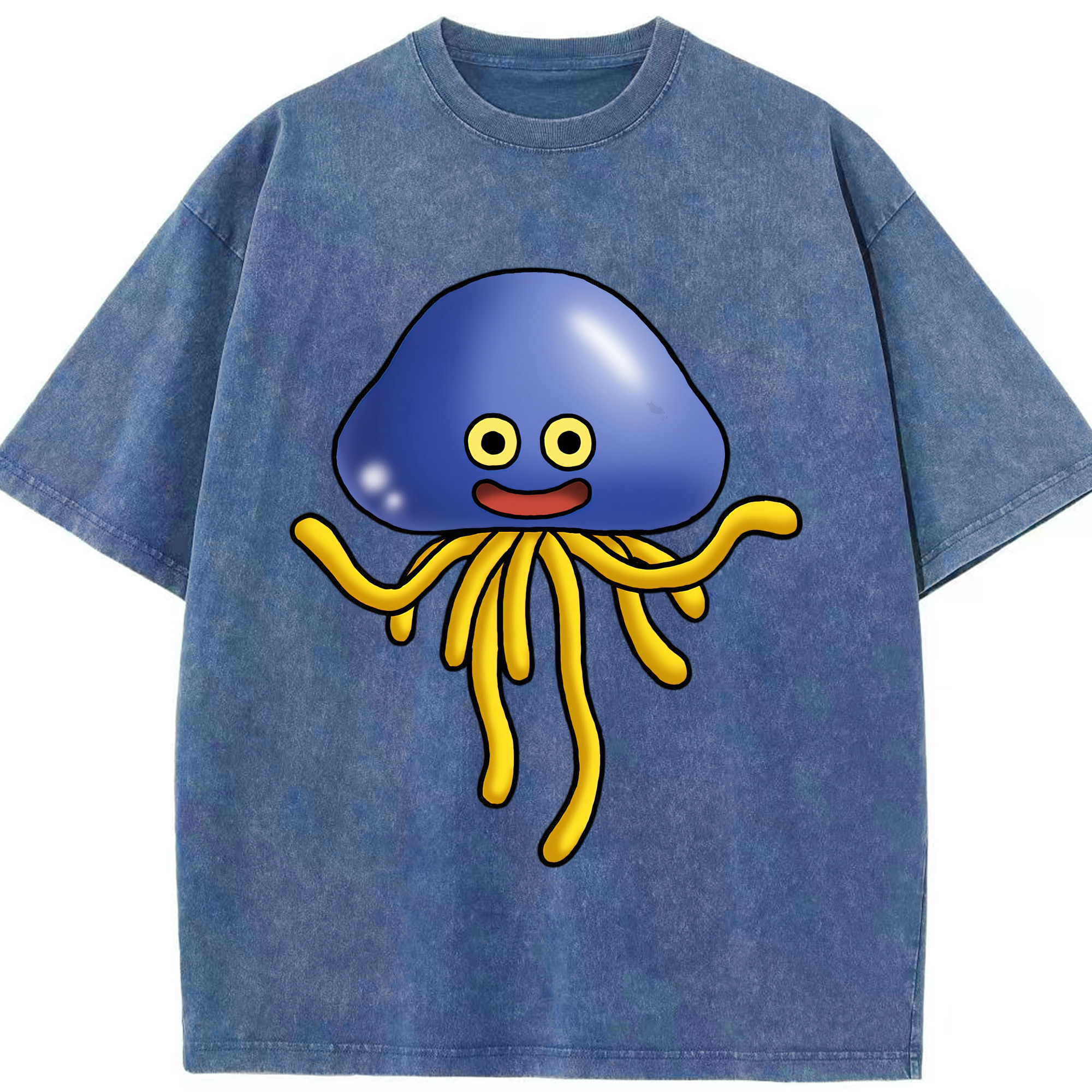 （画像用） ドラゴンクエスト Doragon Kuesuto Dragon Quest 綿100% ヴィンテージ風 半袖Tシャツ（フロントプリント）