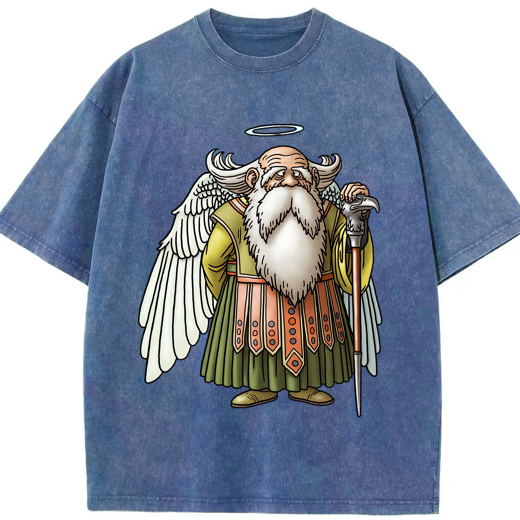 （画像用） ドラゴンクエスト Doragon Kuesuto Dragon Quest 綿100% ヴィンテージ風 半袖Tシャツ（フロントプリント）