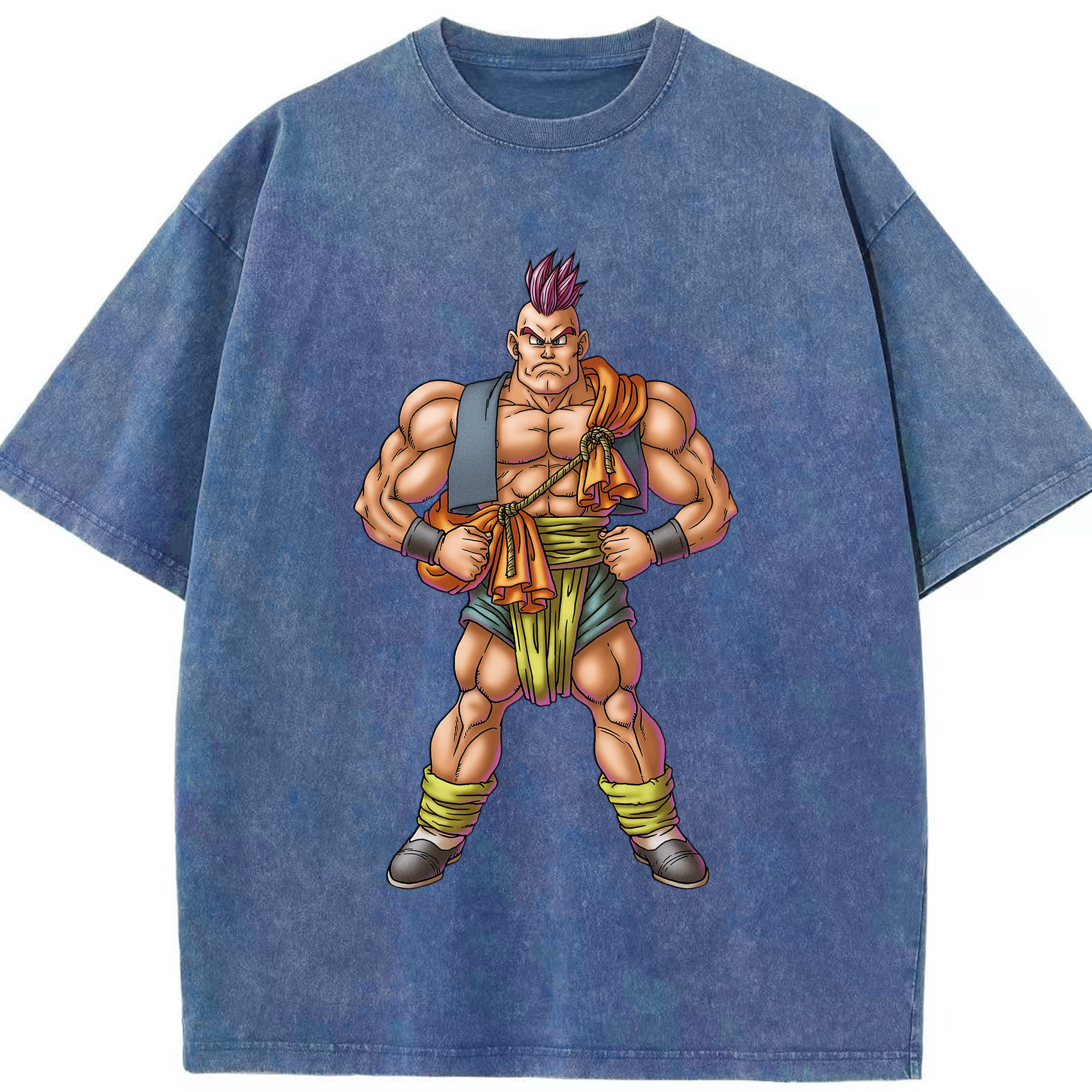 （画像用） ドラゴンクエスト Doragon Kuesuto Dragon Quest 綿100% ヴィンテージ風 半袖Tシャツ（フロントプリント）