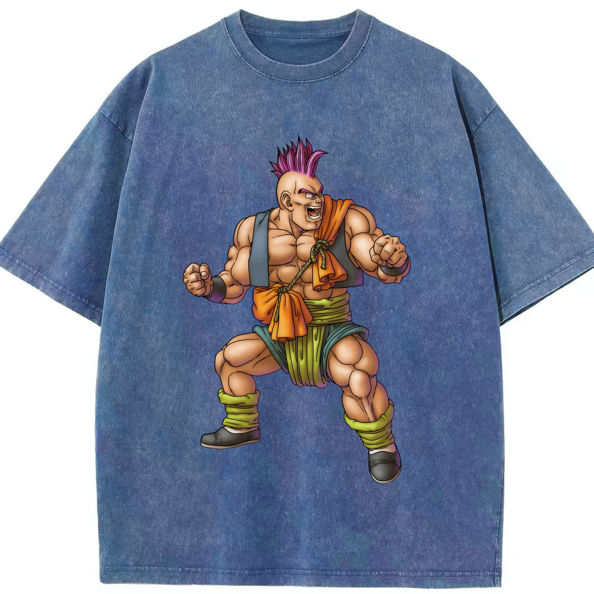 （画像用） ドラゴンクエスト Doragon Kuesuto Dragon Quest 綿100% ヴィンテージ風 半袖Tシャツ（フロントプリント）