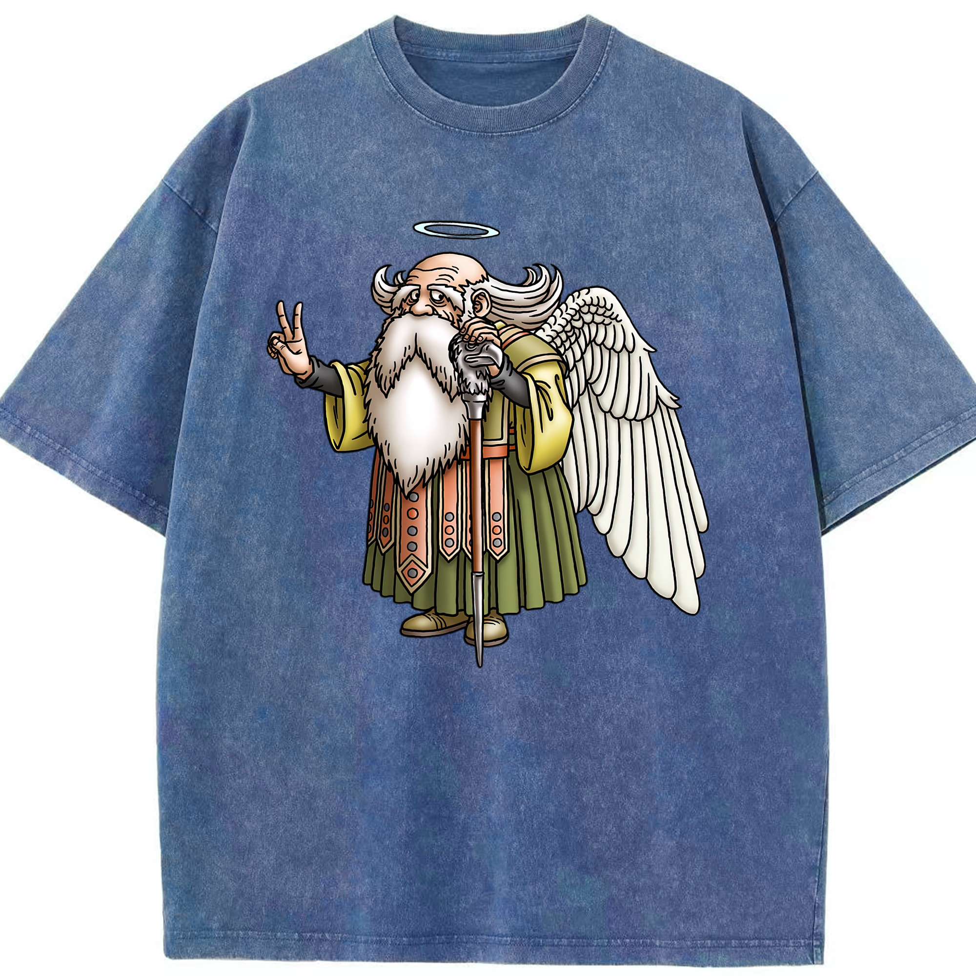 （画像用） ドラゴンクエスト Doragon Kuesuto Dragon Quest 綿100% ヴィンテージ風 半袖Tシャツ（フロントプリント）