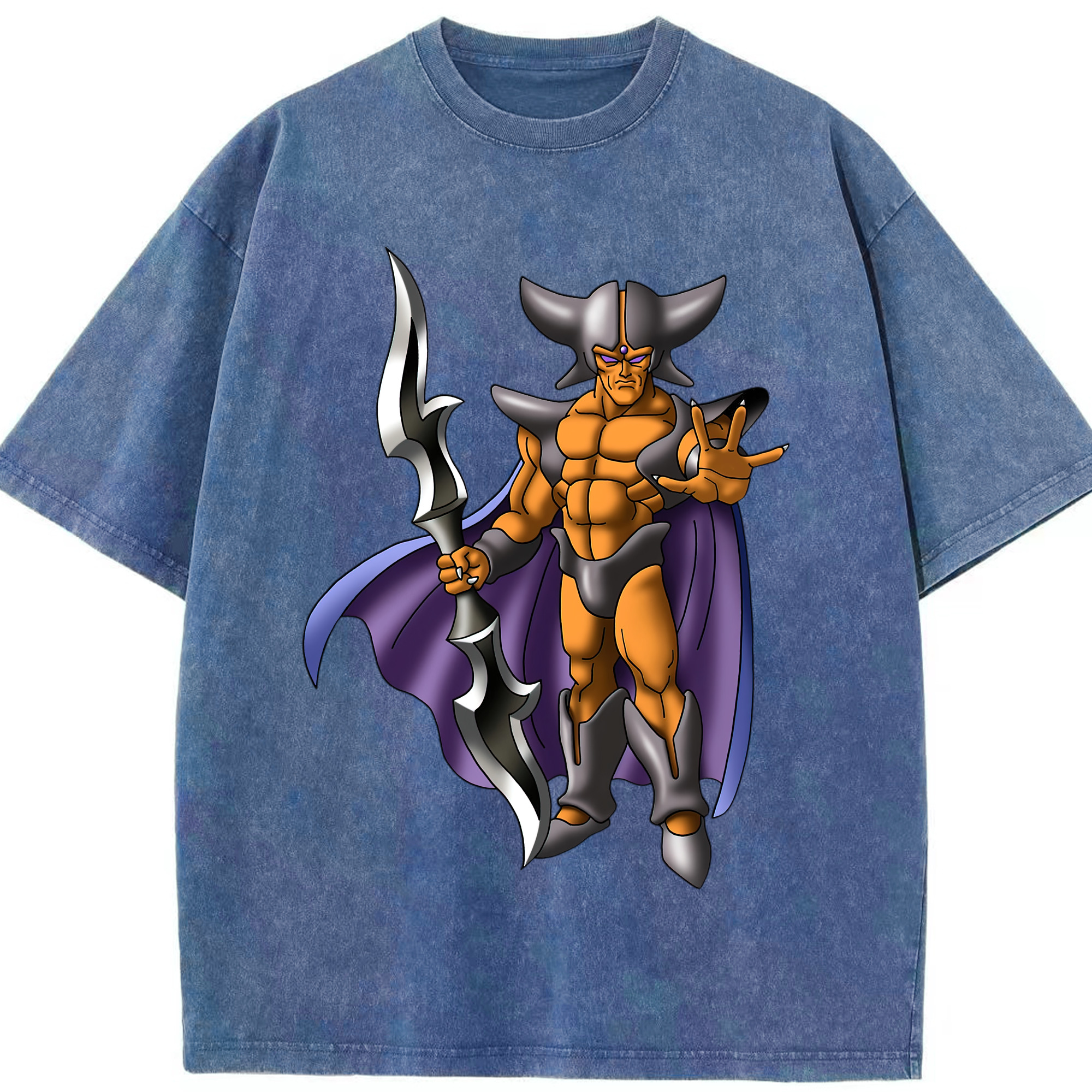 （画像用） ドラゴンクエスト Doragon Kuesuto Dragon Quest 綿100% ヴィンテージ風 半袖Tシャツ（フロントプリント）