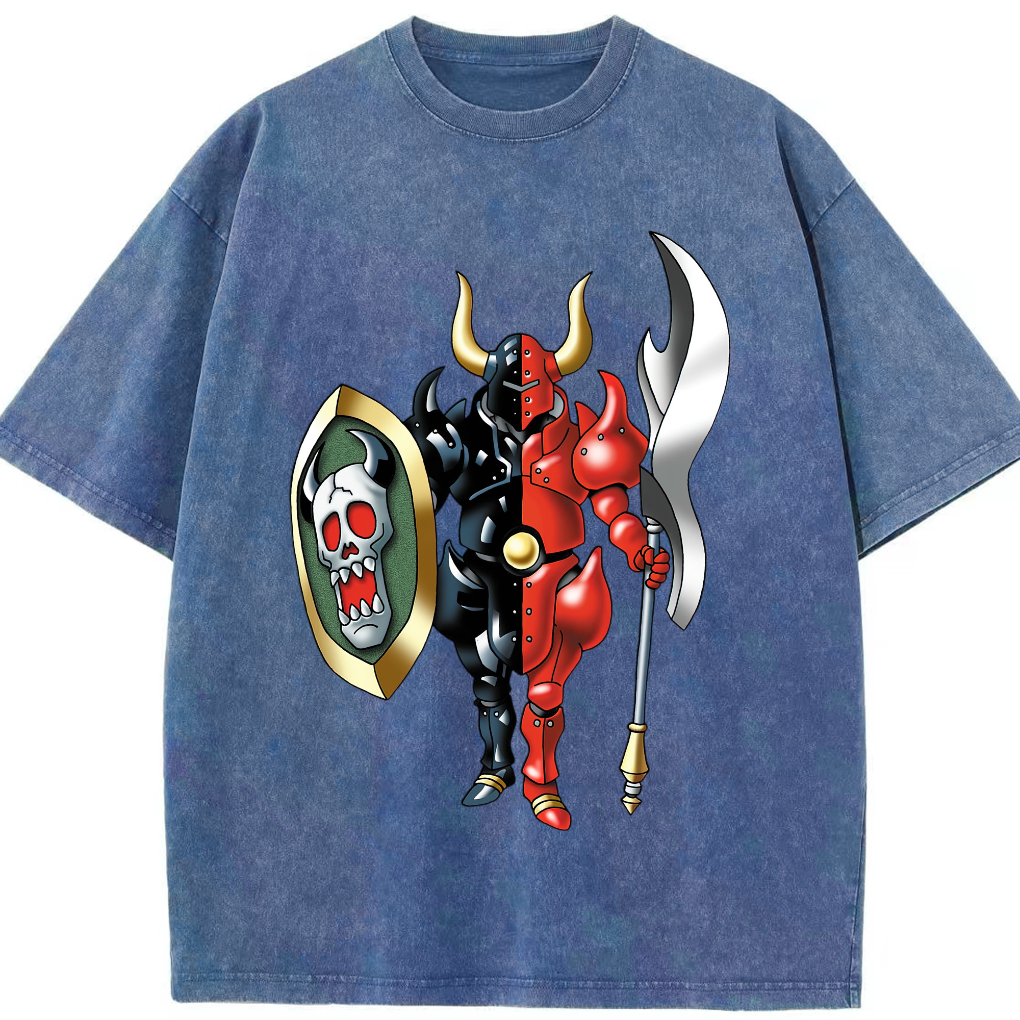 （画像用） ドラゴンクエスト Doragon Kuesuto Dragon Quest 綿100% ヴィンテージ風 半袖Tシャツ（フロントプリント）