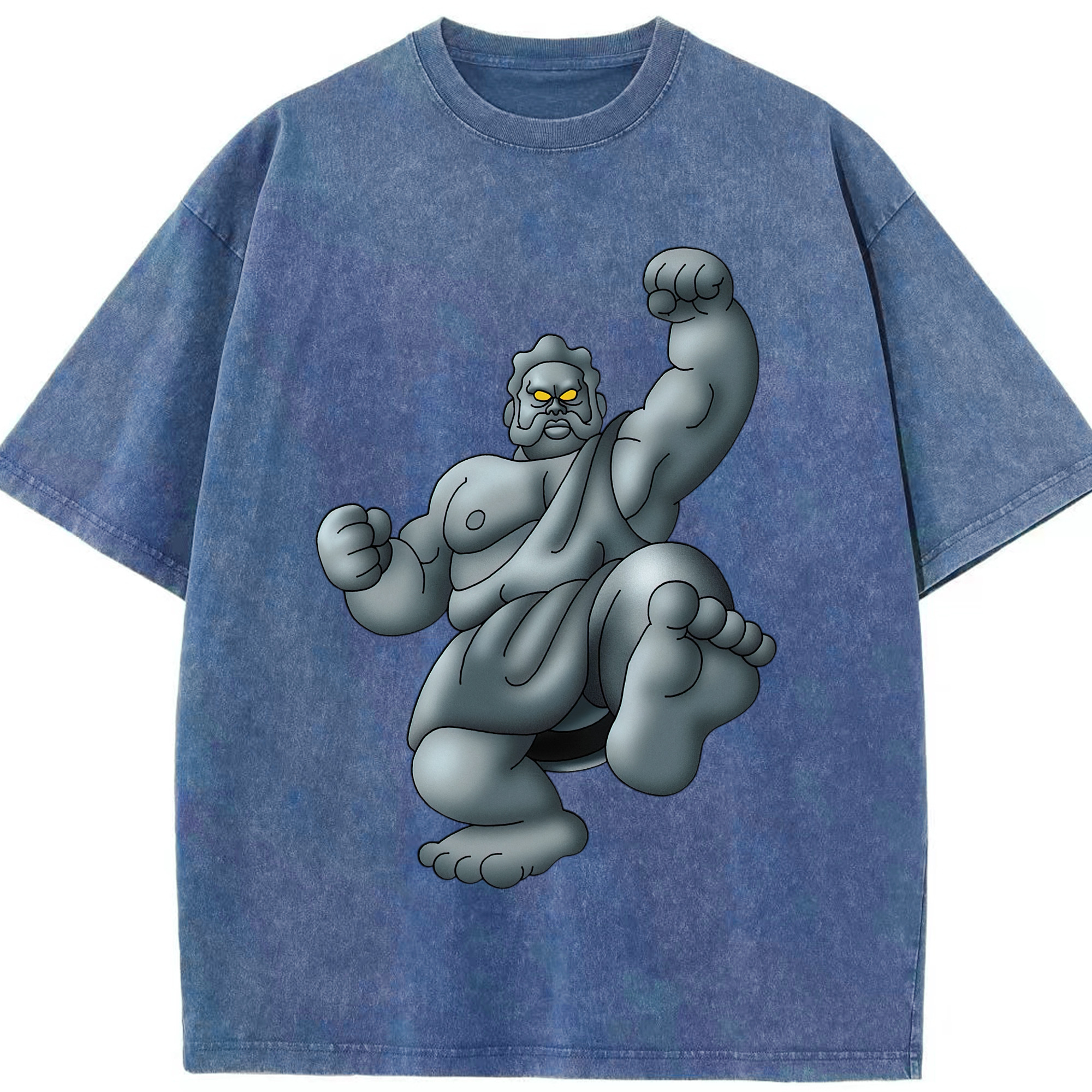 （画像用） ドラゴンクエスト Doragon Kuesuto Dragon Quest 綿100% ヴィンテージ風 半袖Tシャツ（フロントプリント）