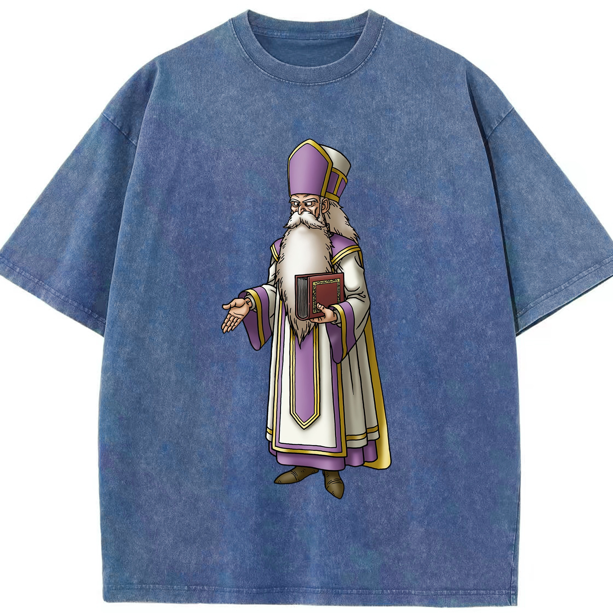 （画像用） ドラゴンクエスト Doragon Kuesuto Dragon Quest 綿100% ヴィンテージ風 半袖Tシャツ（フロントプリント）