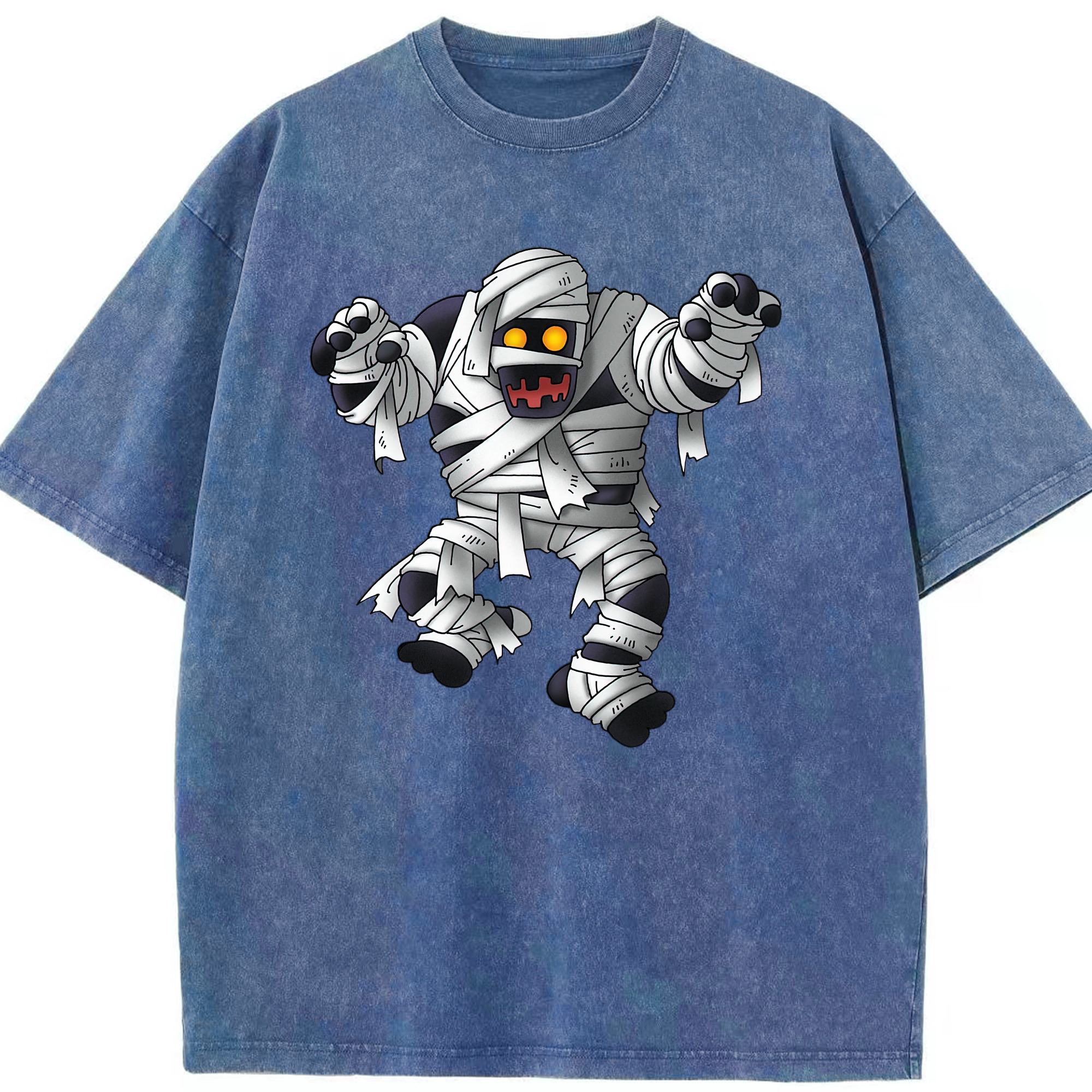 （画像用） ドラゴンクエスト Doragon Kuesuto Dragon Quest 綿100% ヴィンテージ風 半袖Tシャツ（フロントプリント）