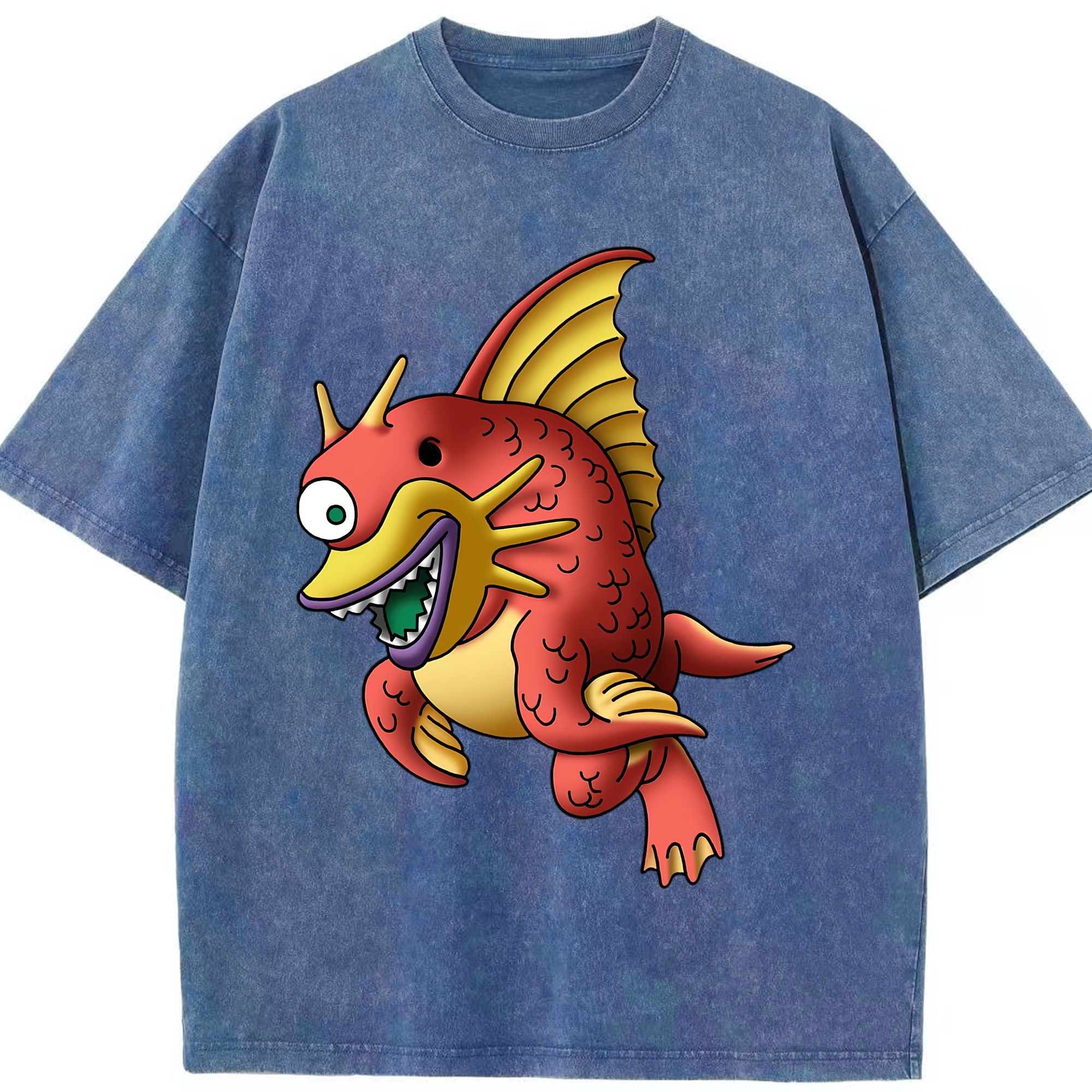 （画像用） ドラゴンクエスト Doragon Kuesuto Dragon Quest 綿100% ヴィンテージ風 半袖Tシャツ（フロントプリント）