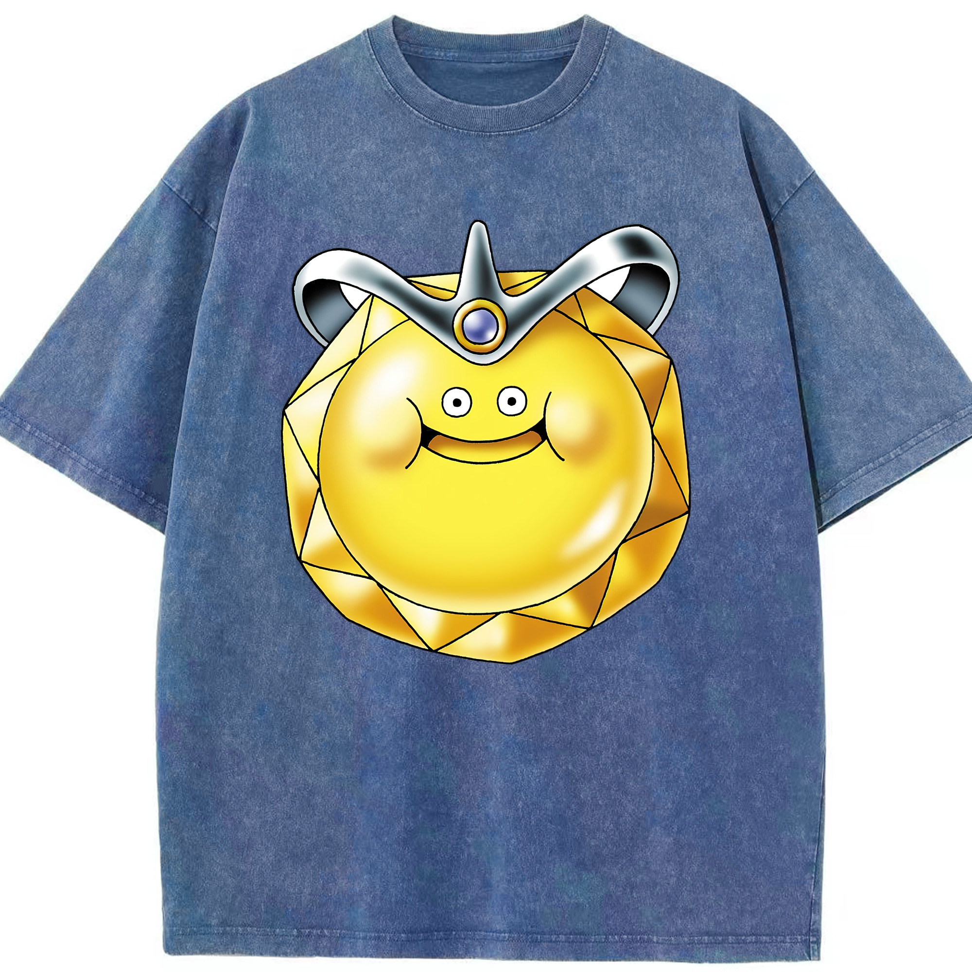 （画像用） ドラゴンクエスト Doragon Kuesuto Dragon Quest 綿100% ヴィンテージ風 半袖Tシャツ（フロントプリント）