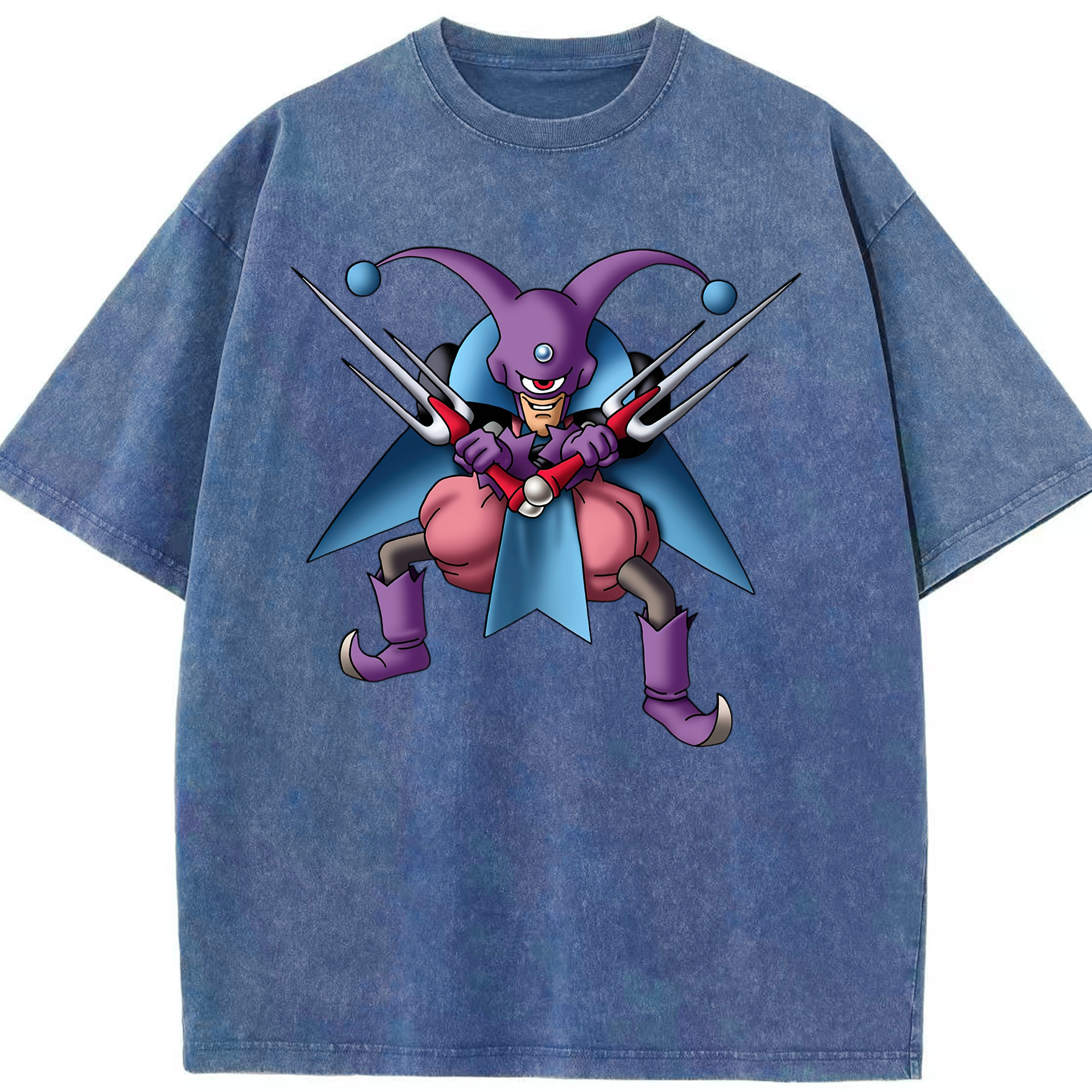 （画像用） ドラゴンクエスト Doragon Kuesuto Dragon Quest 綿100% ヴィンテージ風 半袖Tシャツ（フロントプリント）