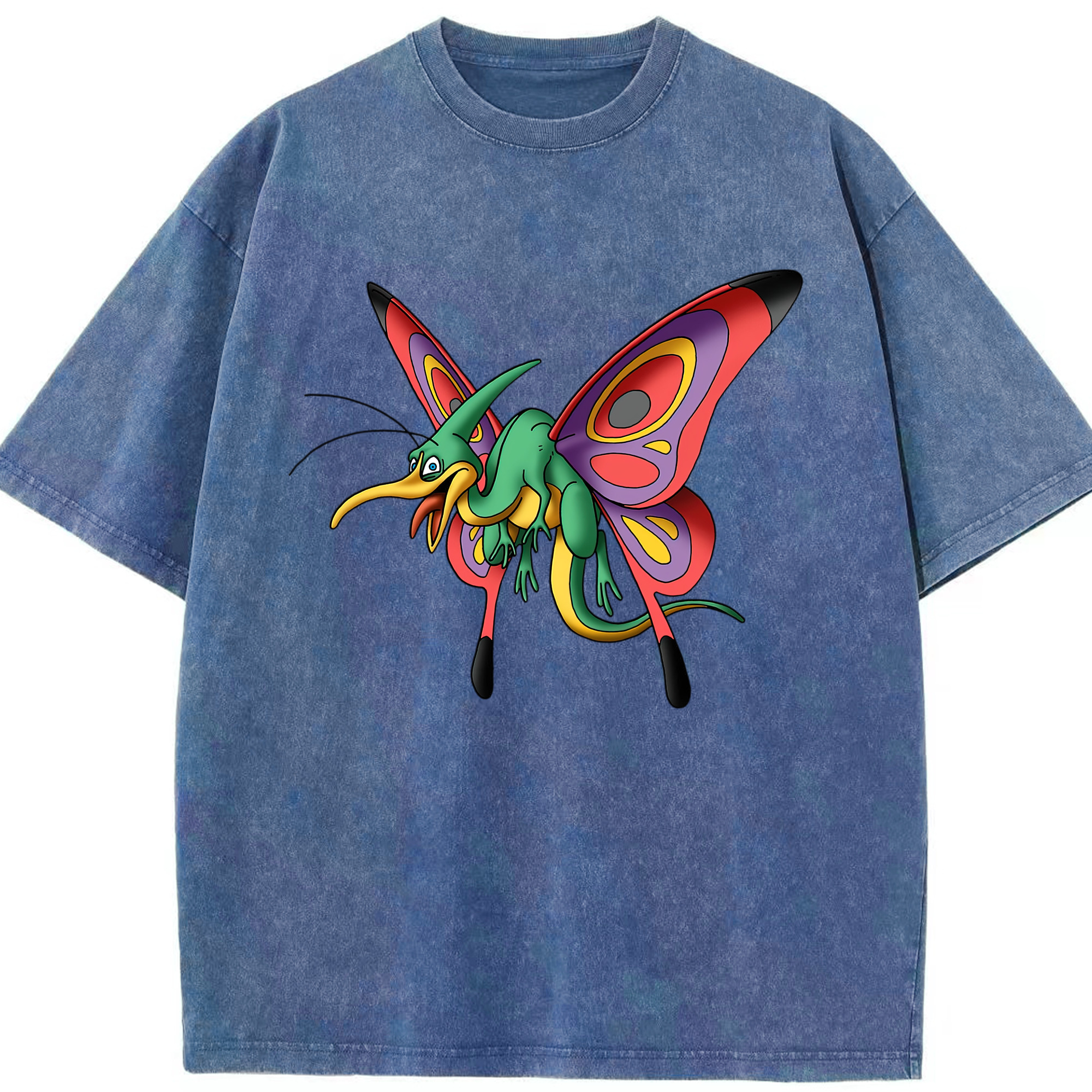 （画像用） ドラゴンクエスト Doragon Kuesuto Dragon Quest 綿100% ヴィンテージ風 半袖Tシャツ（フロントプリント）